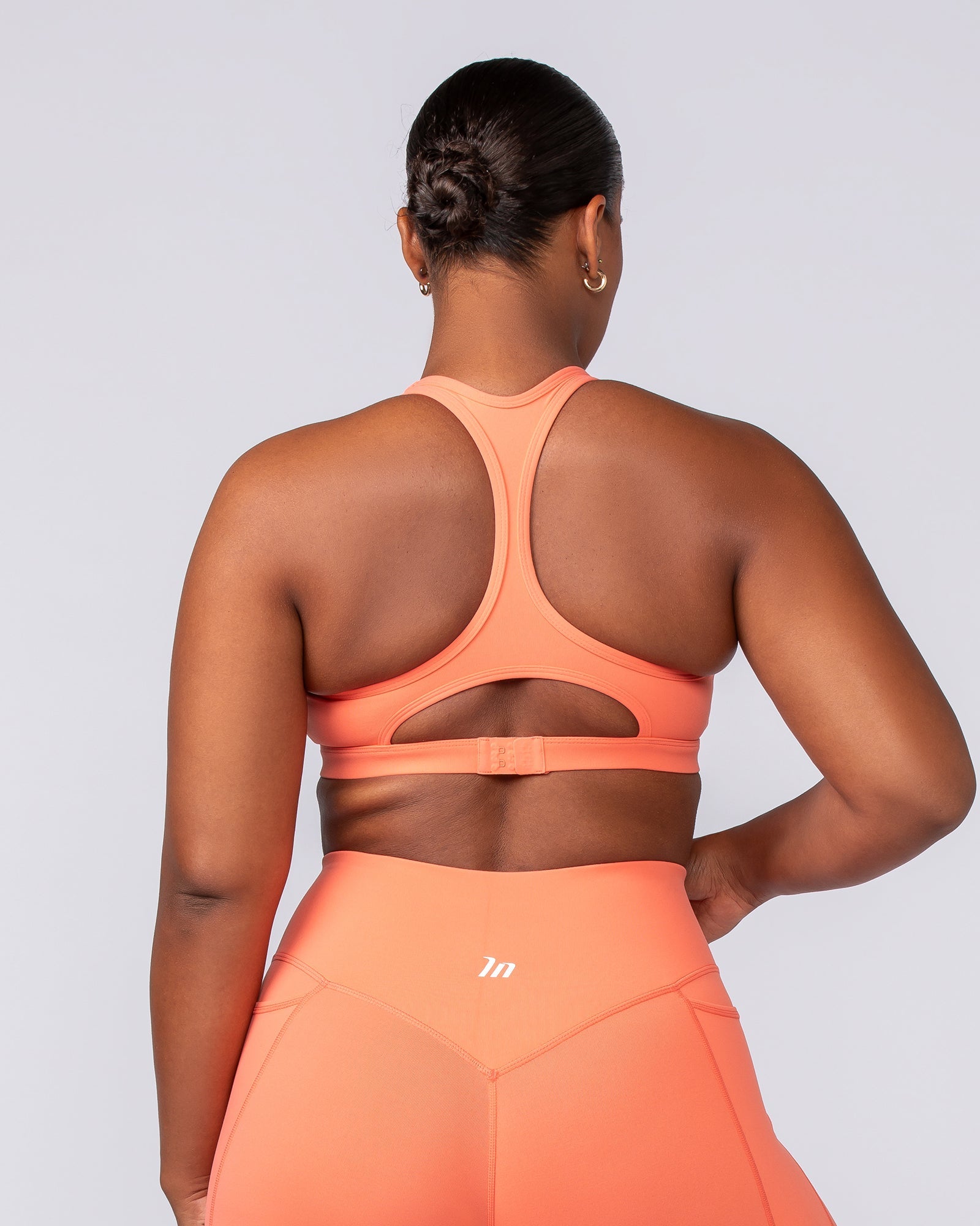 Drew Bra - Hot Coral-Sports Bras-XXS-092403HTCORL-XXS-MNAPPRL40221-3-Muscle Nation
