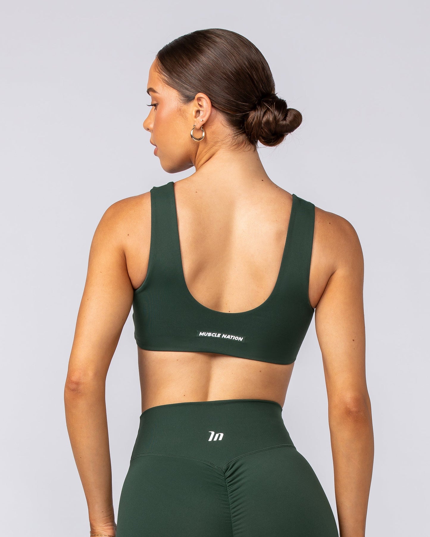 Elite Bralette - Forest Green-Bralettes-XXS-092401FRSGRN-XXS-MNAPPRL40167-4-Muscle Nation