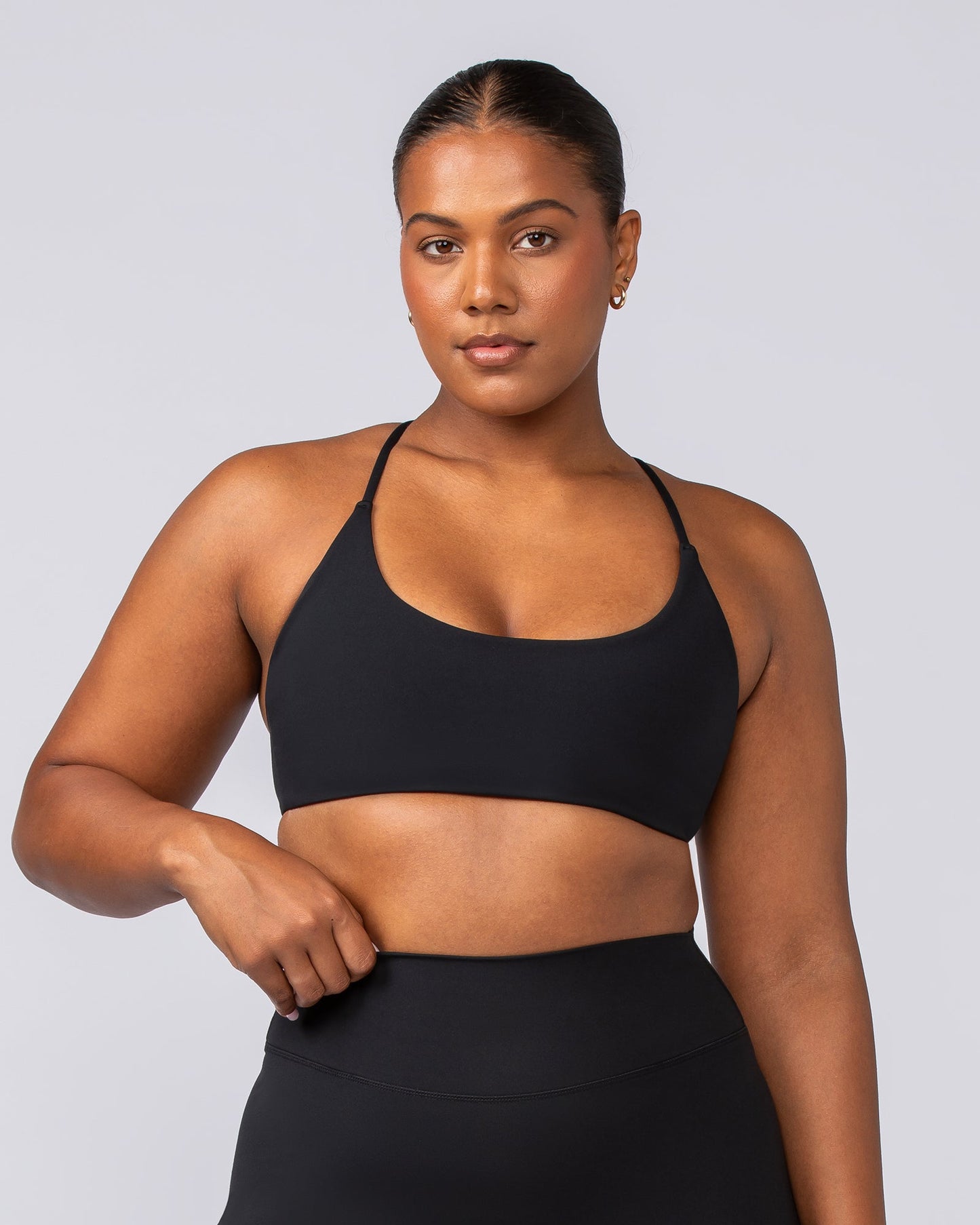 Liberty Strike Bralette - Black-Bralettes-XXS-022506BLK-XXS-MNAPPRL40539-2-Muscle Nation