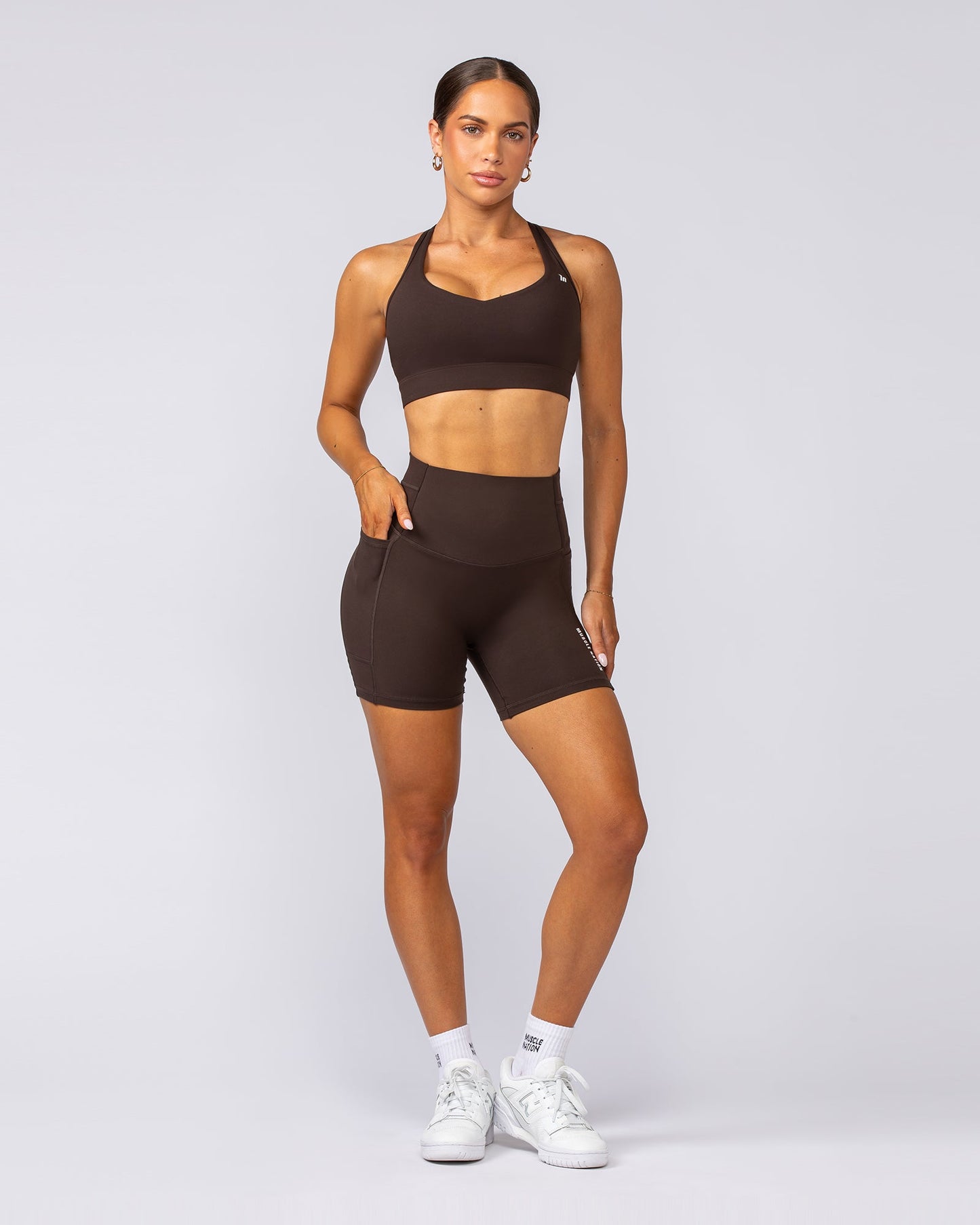 Unrivalled Everyday Pocket Bike Shorts - Cocoa-Shorts-XXS-022503COCOA-XXS-MNAPPRL44009-8-Muscle Nation