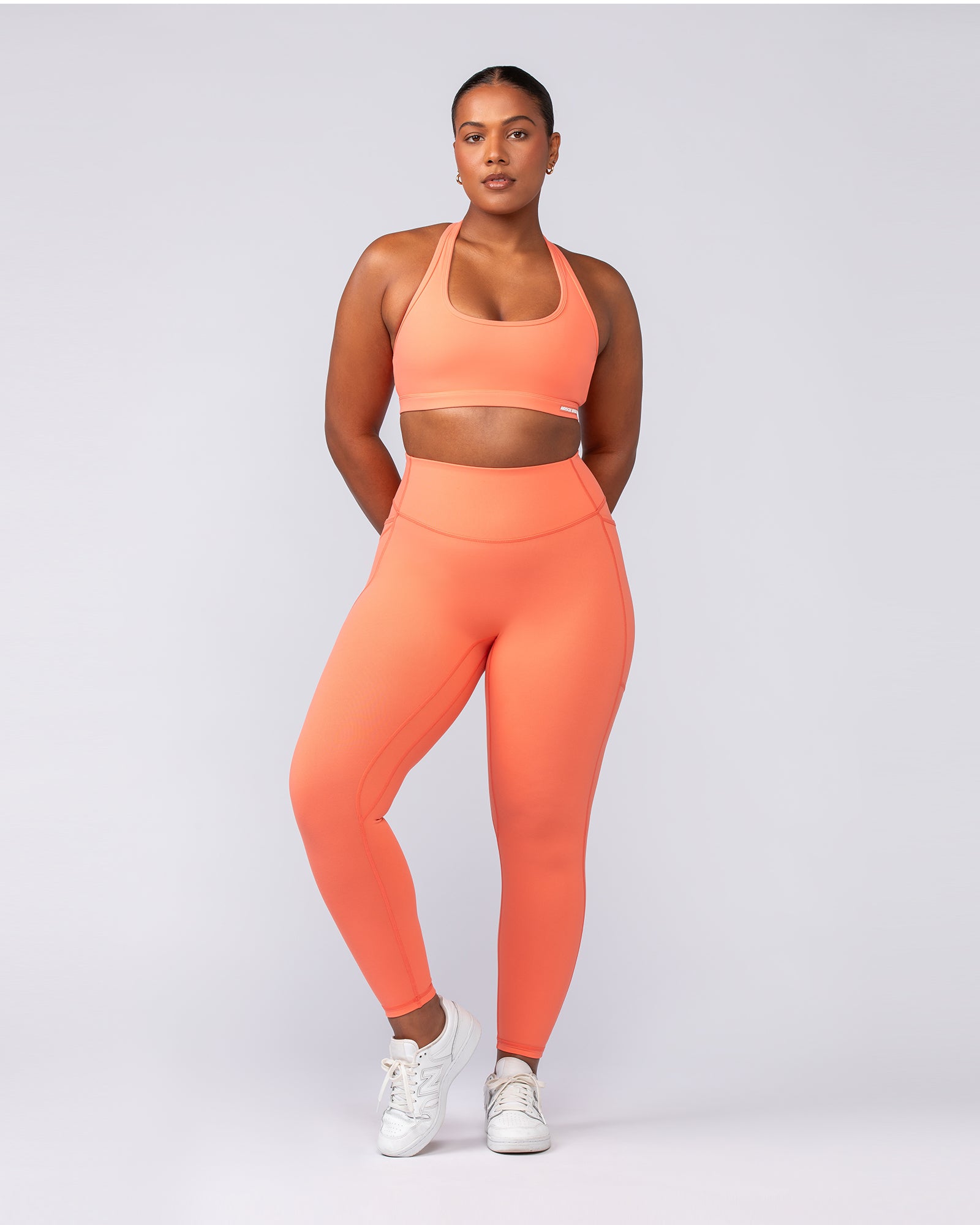 Drew Bra - Hot Coral-Sports Bras-XXS-092403HTCORL-XXS-MNAPPRL40221-5-Muscle Nation
