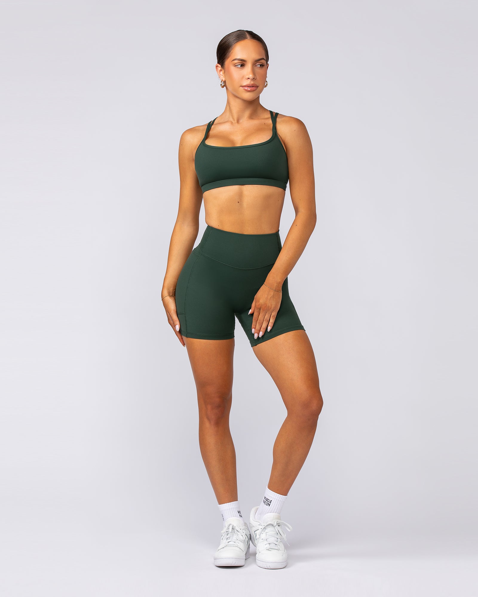 Pace It Bra - Forest Green-Sports Bras-XXS-092402FRSGRN-XXS-MNAPPRL40203-5-Muscle Nation