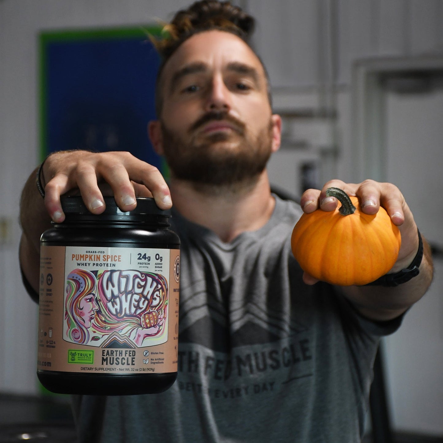 SEASONAL FLAVOR: WitchĄŻs Whey Pumpkin Spice Grass-Fed Whey Protein