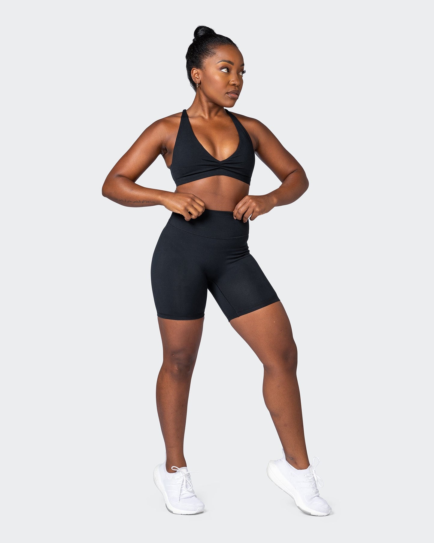 Game Changer Scrunch Bike Shorts - Black-Shorts-XXS-092208BLK-XXS-MNAPPRL20924-7-Muscle Nation