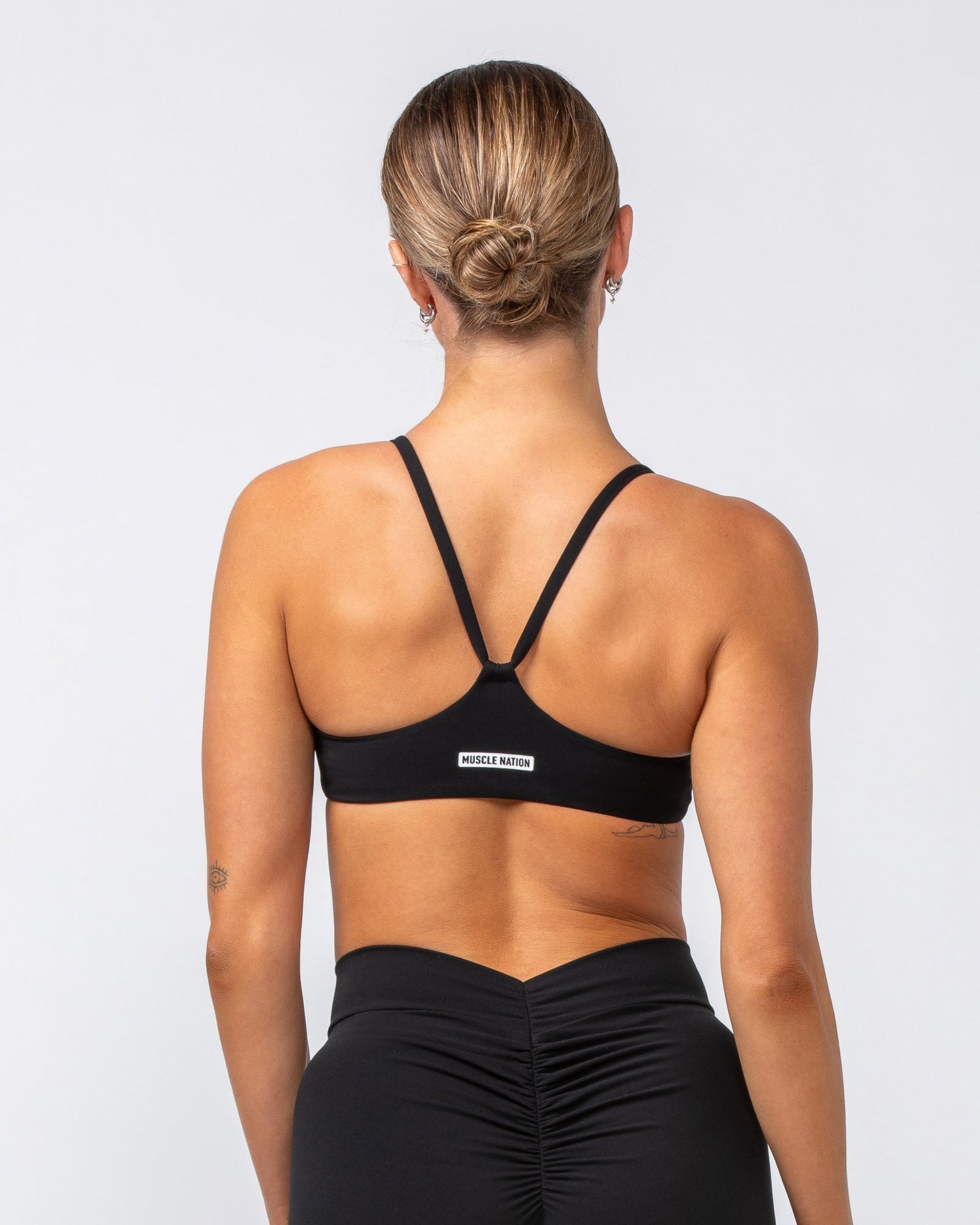 Socialite Bralette - Black-Bralettes-XXS-082416BLK-XXS-MNAPPRL31986-5-Muscle Nation