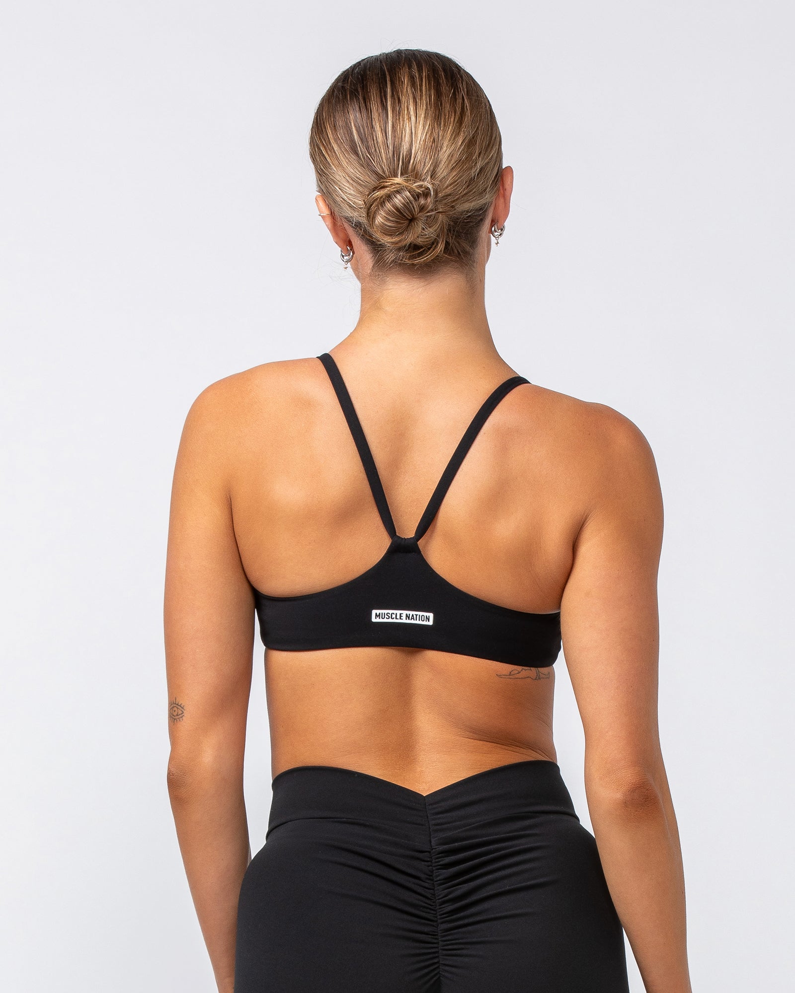Socialite Bralette - Black-Bralettes-XXS-082416BLK-XXS-MNAPPRL31986-5-Muscle Nation