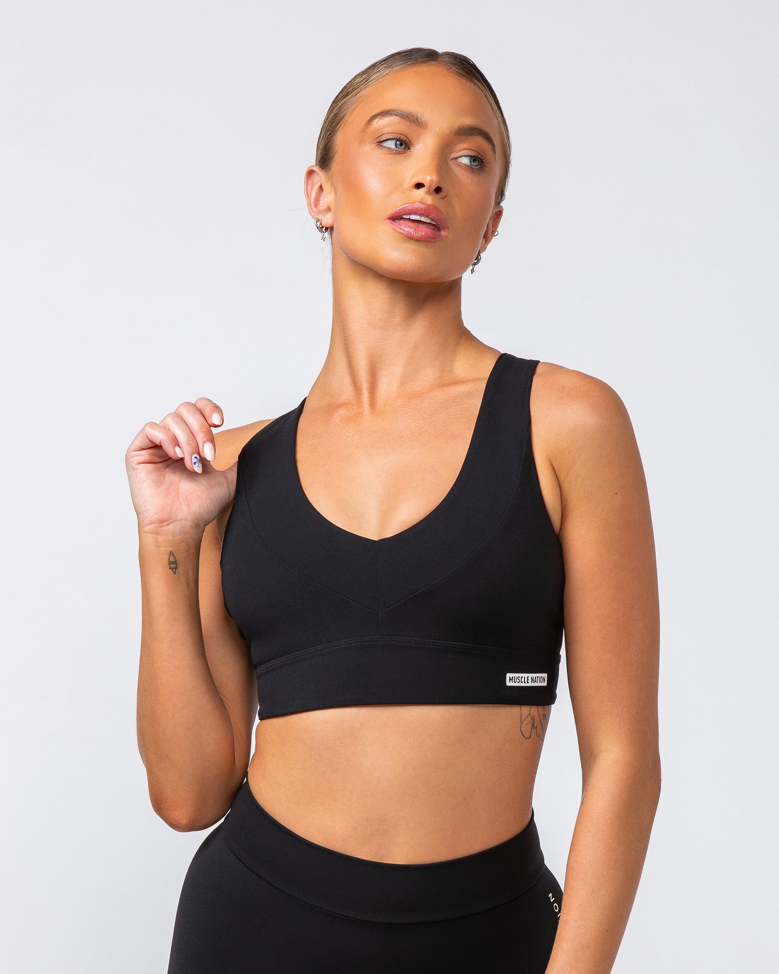 Scope Bra - Black-Sports Bras-XXS-082419BLK-XXS-MNAPPRL32106-2-Muscle Nation