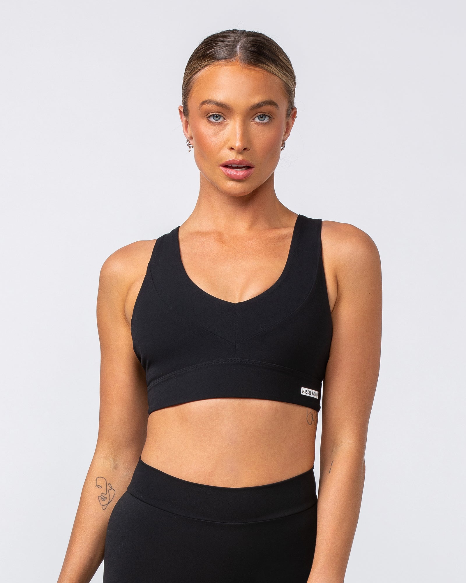 Scope Bra - Black-Sports Bras-XXS-082419BLK-XXS-MNAPPRL32106-1-Muscle Nation
