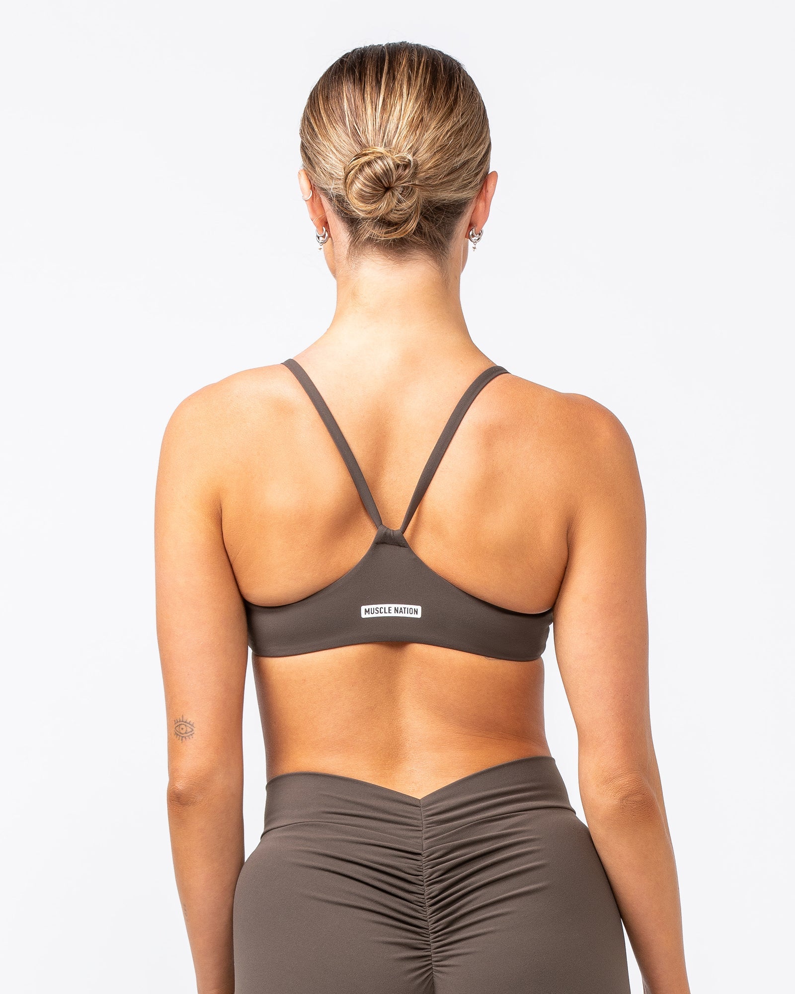 Socialite Bralette - Deep Brown-Bralettes-XXS-082416DEPBRN-XXS-MNAPPRL31995-5-Muscle Nation