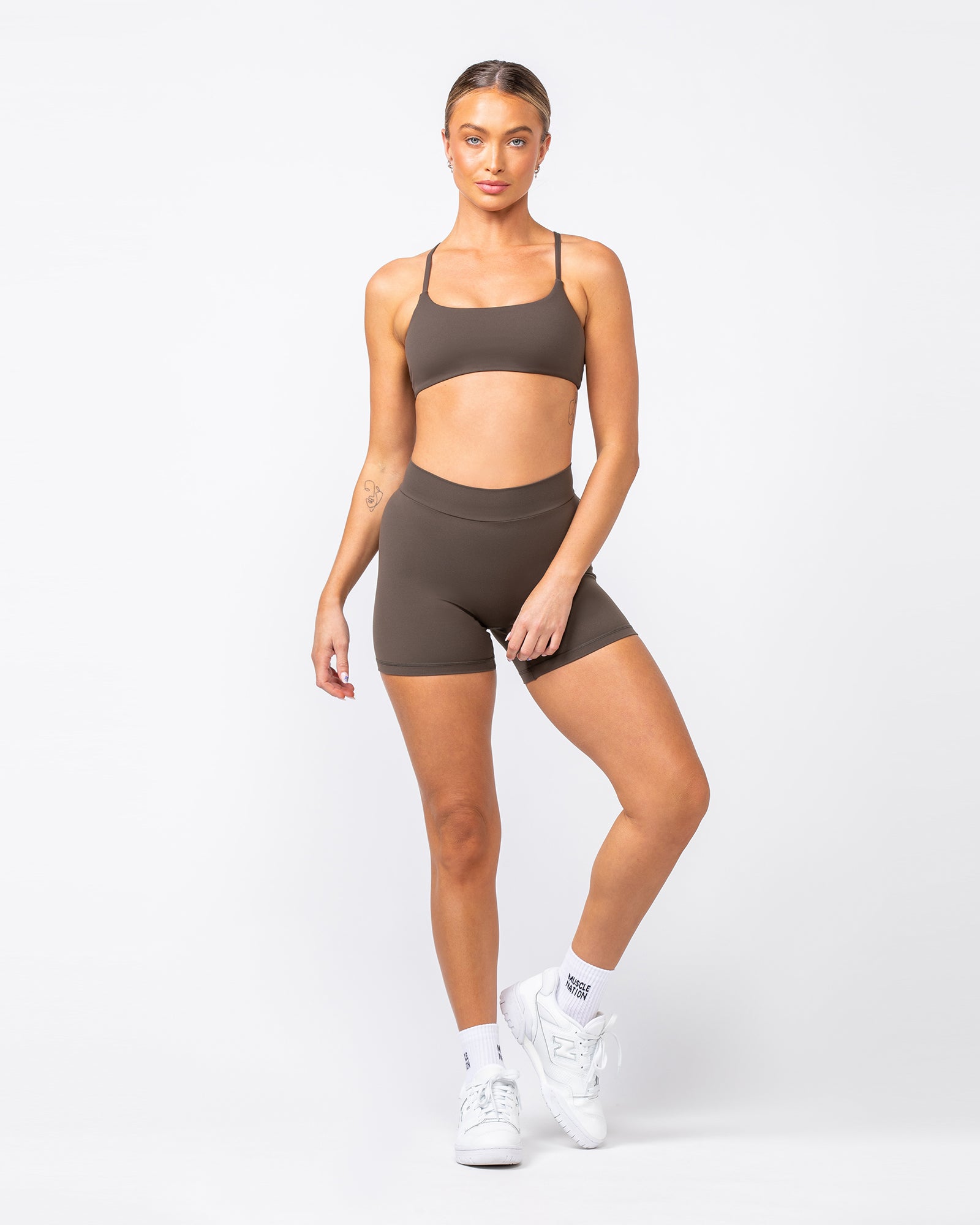 Socialite Bralette - Deep Brown-Bralettes-XXS-082416DEPBRN-XXS-MNAPPRL31995-6-Muscle Nation