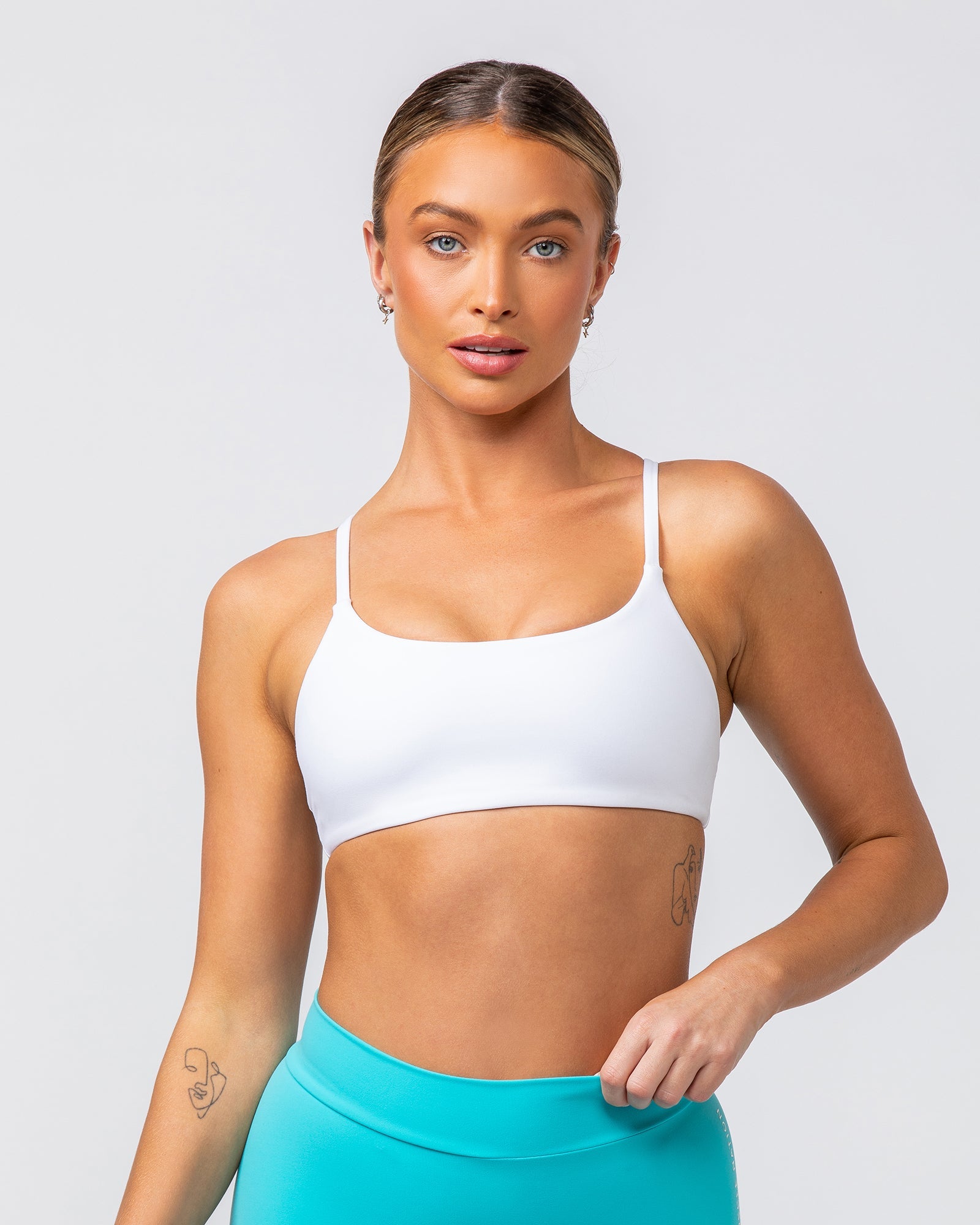 Socialite Bralette - White-Bralettes-XXS-082416WHT-XXS-MNAPPRL32031-2-Muscle Nation