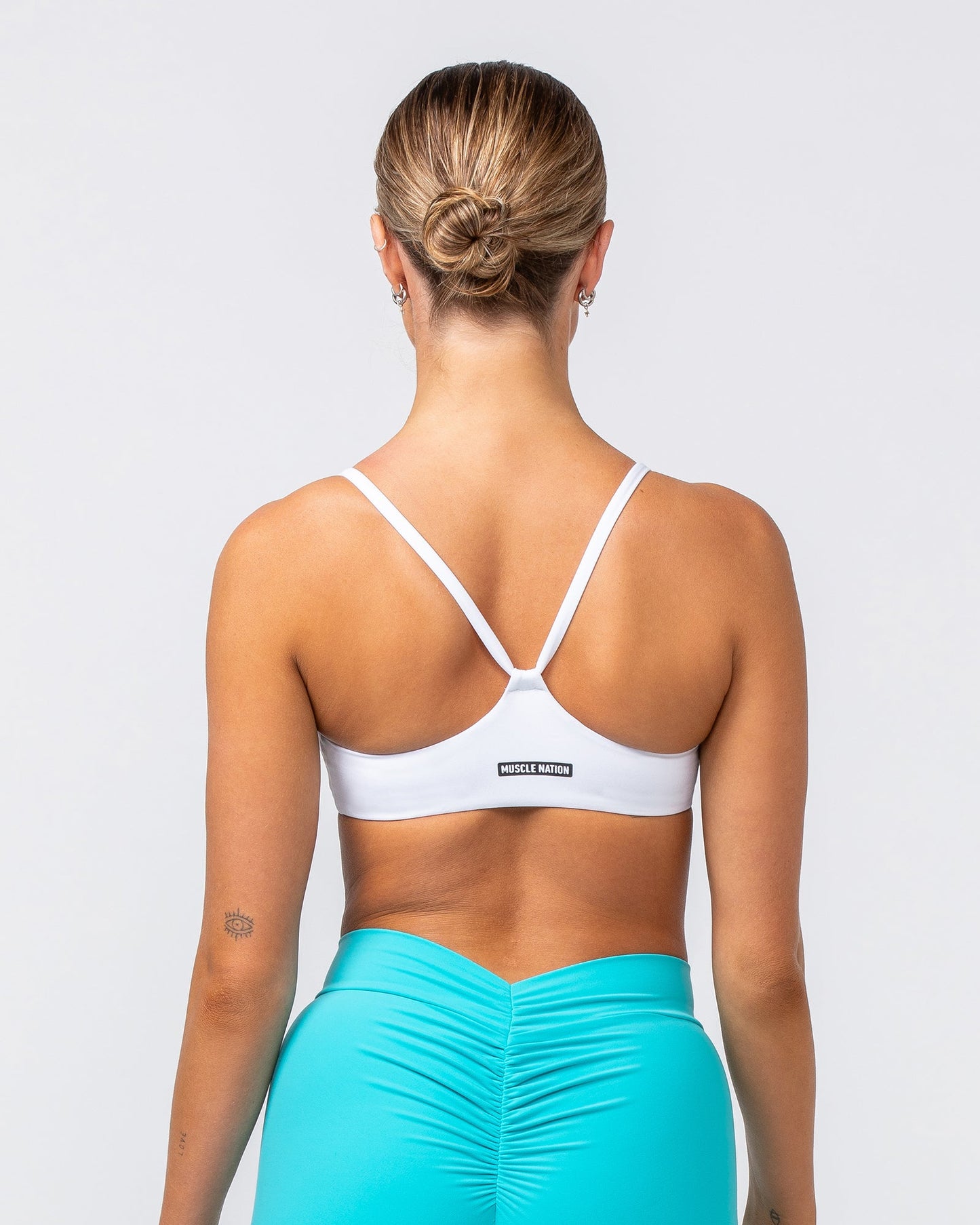 Socialite Bralette - White-Bralettes-XXS-082416WHT-XXS-MNAPPRL32031-5-Muscle Nation