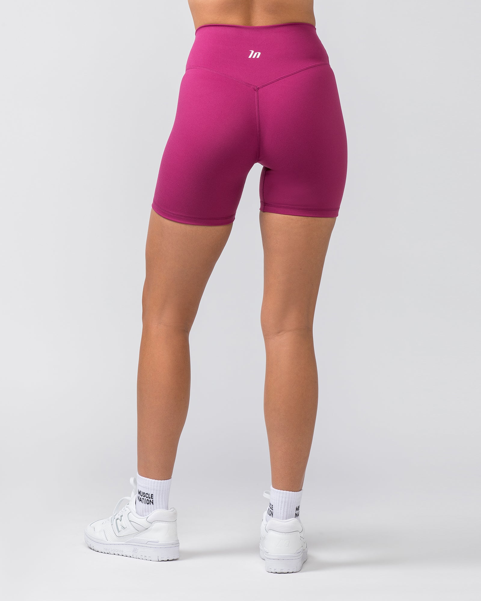 Zero Rise Everyday Bike Shorts - Cherry-Shorts-XXS-022451CHRY-XXS-MNAPPRL29535-4-Muscle Nation