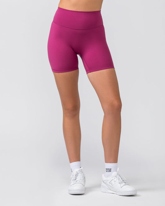 Zero Rise Everyday Bike Shorts - Cherry-Shorts-XXS-022451CHRY-XXS-MNAPPRL29535-1-Muscle Nation