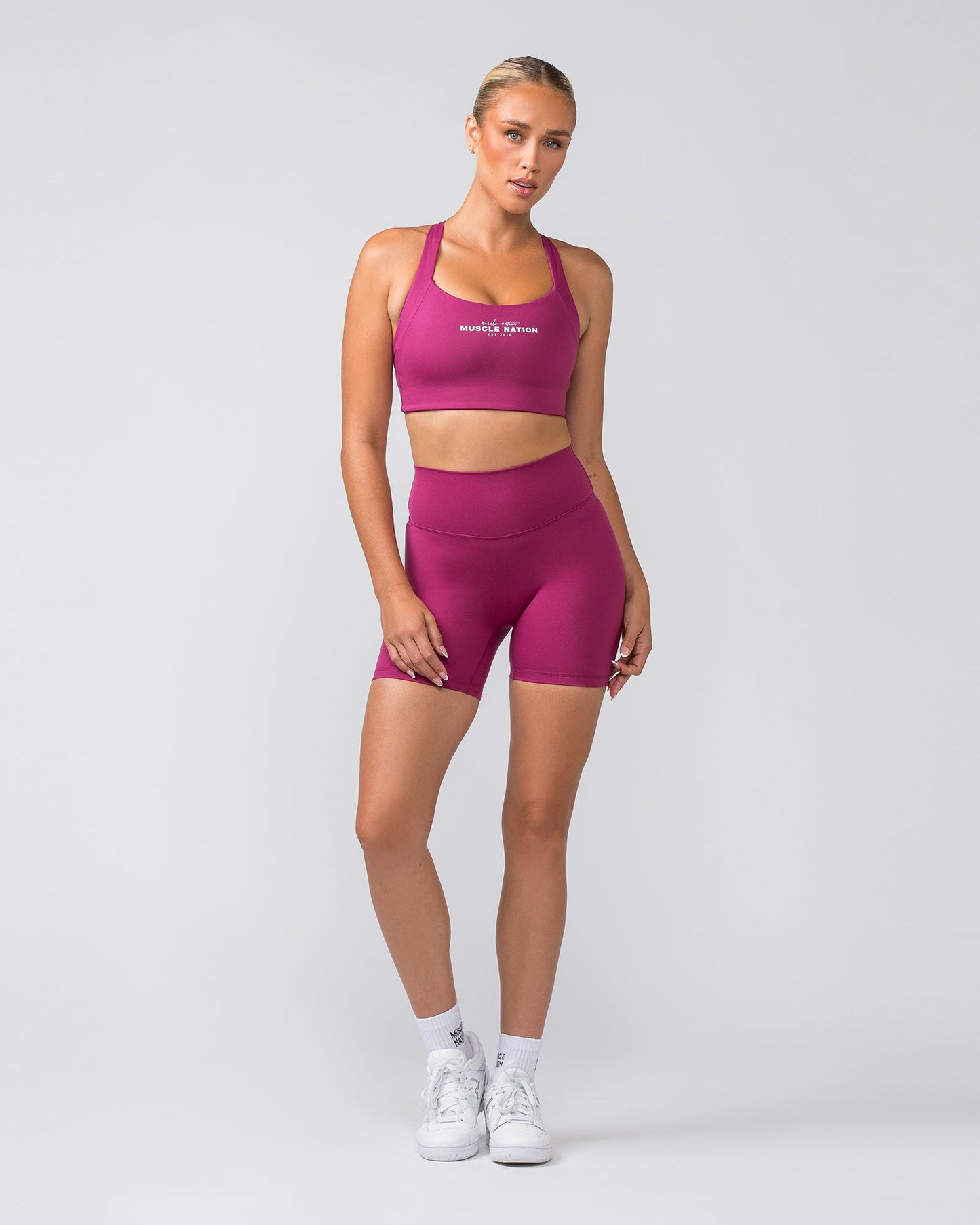 Zero Rise Everyday Bike Shorts - Cherry-Shorts-XXS-022451CHRY-XXS-MNAPPRL29535-5-Muscle Nation
