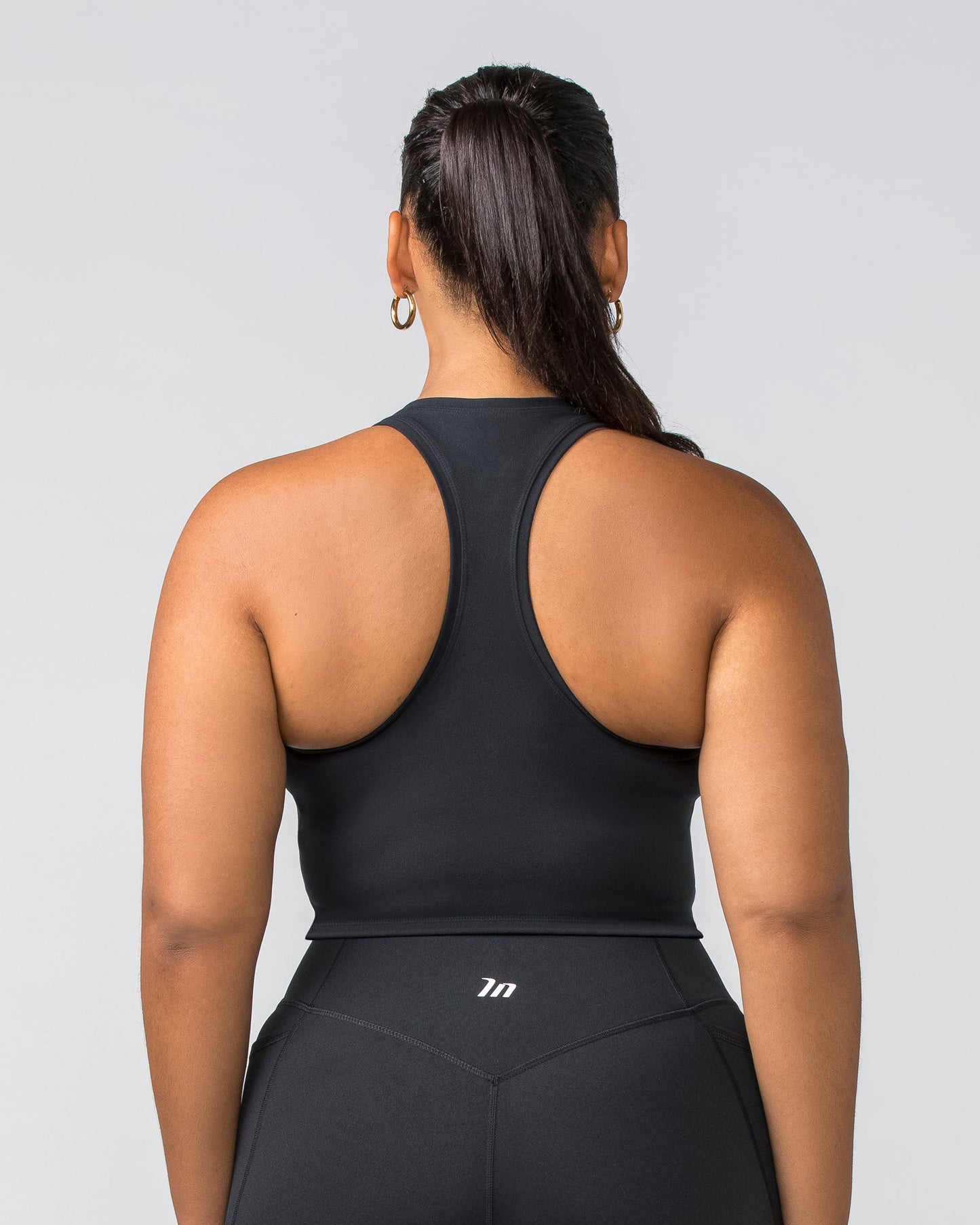 Staple Cropped Tank - Black-Singlets & Tanks-XXS-022456BLK-XXS-MNAPPRL29589-5-Muscle Nation