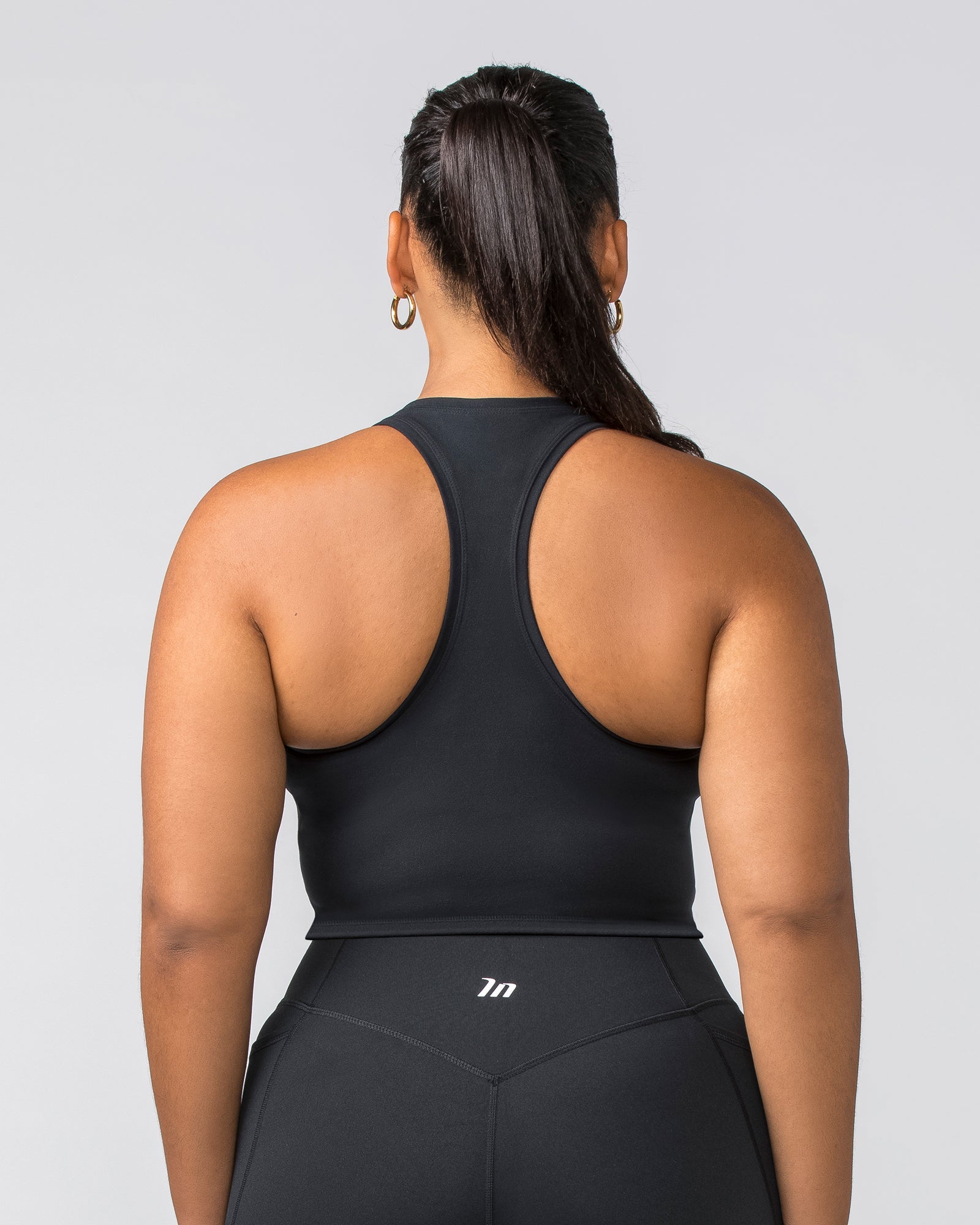 Staple Cropped Tank - Black-Singlets & Tanks-XXS-022456BLK-XXS-MNAPPRL29589-5-Muscle Nation