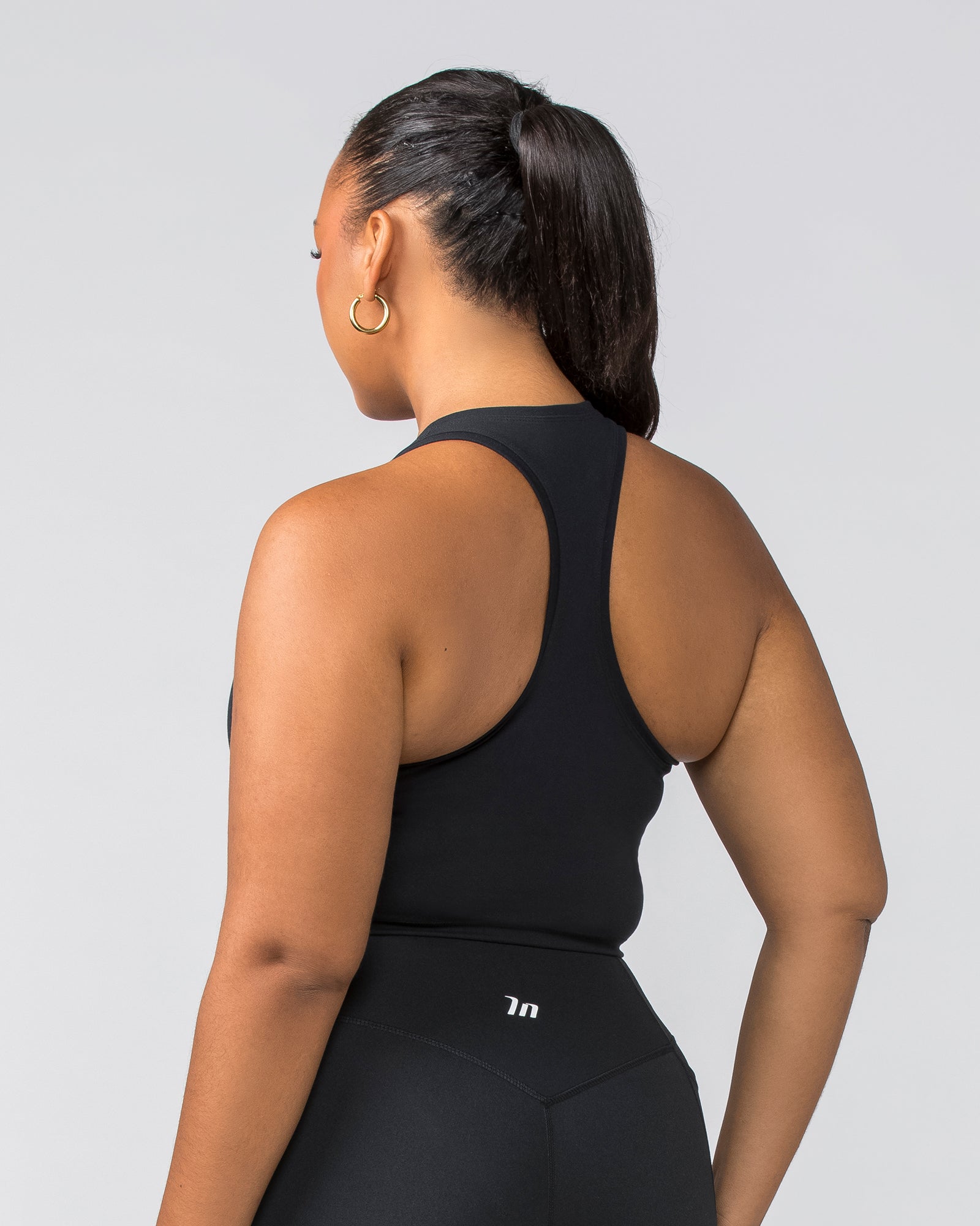 Staple Cropped Tank - Black-Singlets & Tanks-XXS-022456BLK-XXS-MNAPPRL29589-4-Muscle Nation