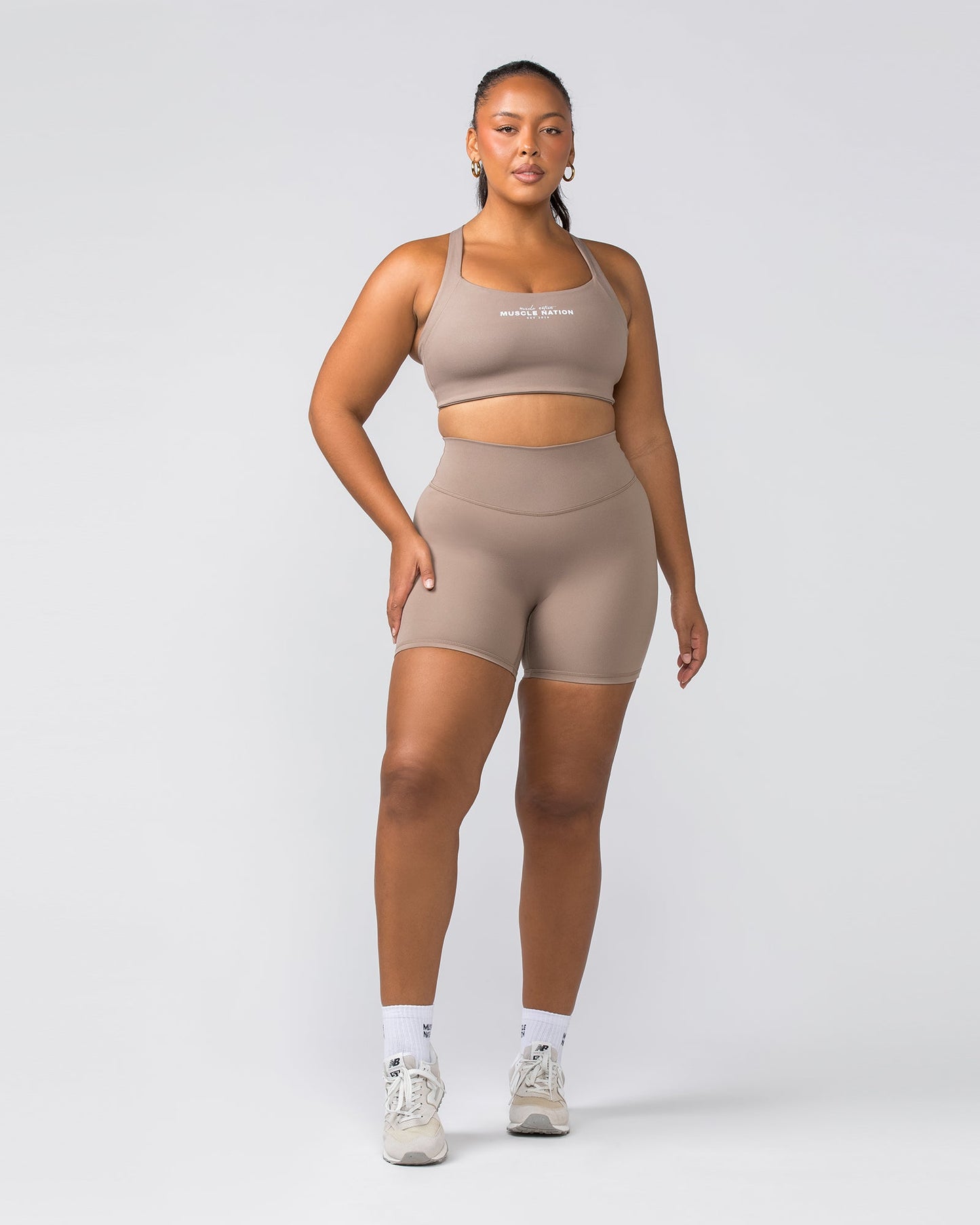 Staple Bra - Mushroom-Sports Bras-XXS-022449MUSHRM-XXS-MNAPPRL29661-6-Muscle Nation