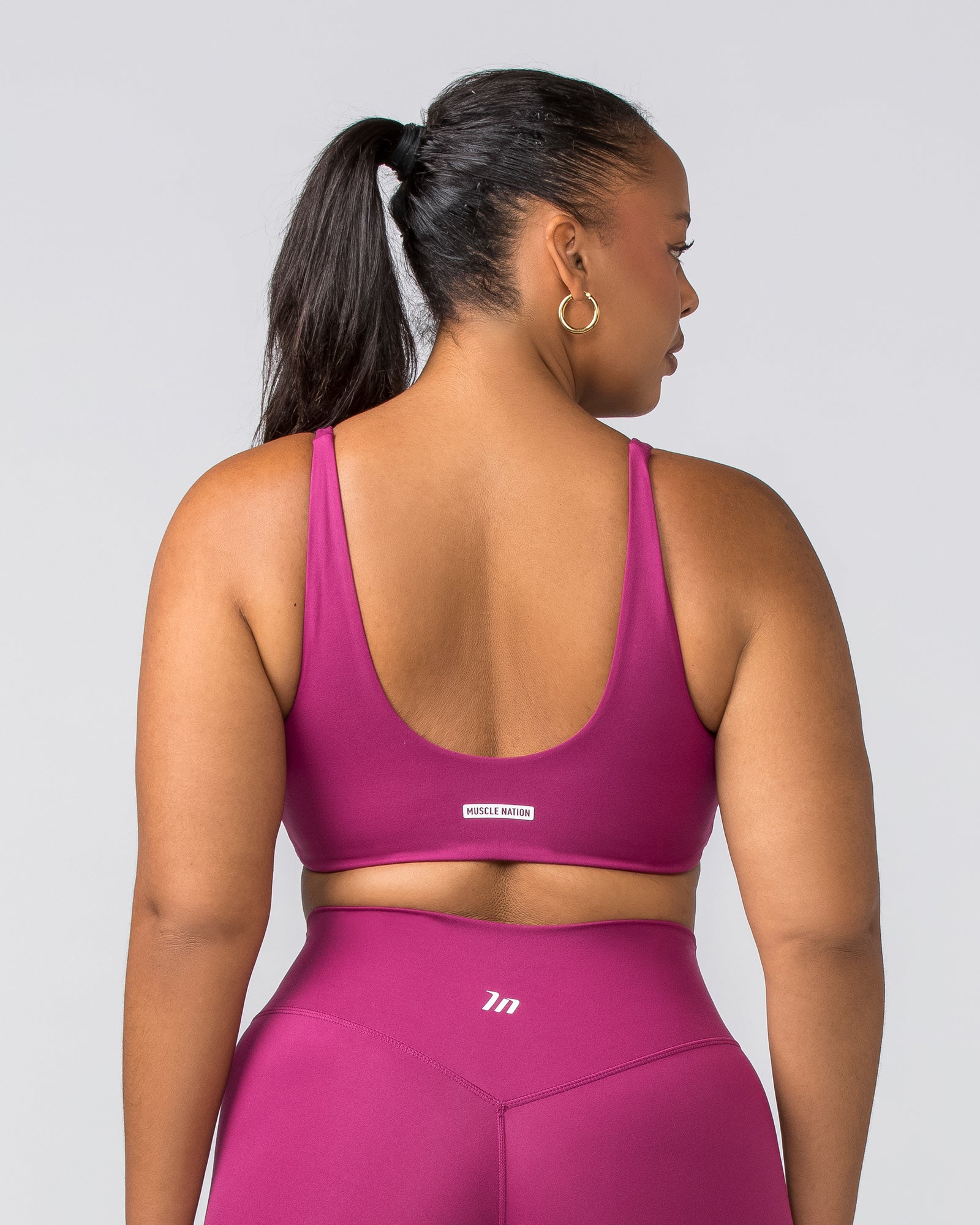 Scoop Everyday Bralette - Cherry-Bralettes-XXS-022448CHRY-XXS-MNAPPRL29481-6-Muscle Nation