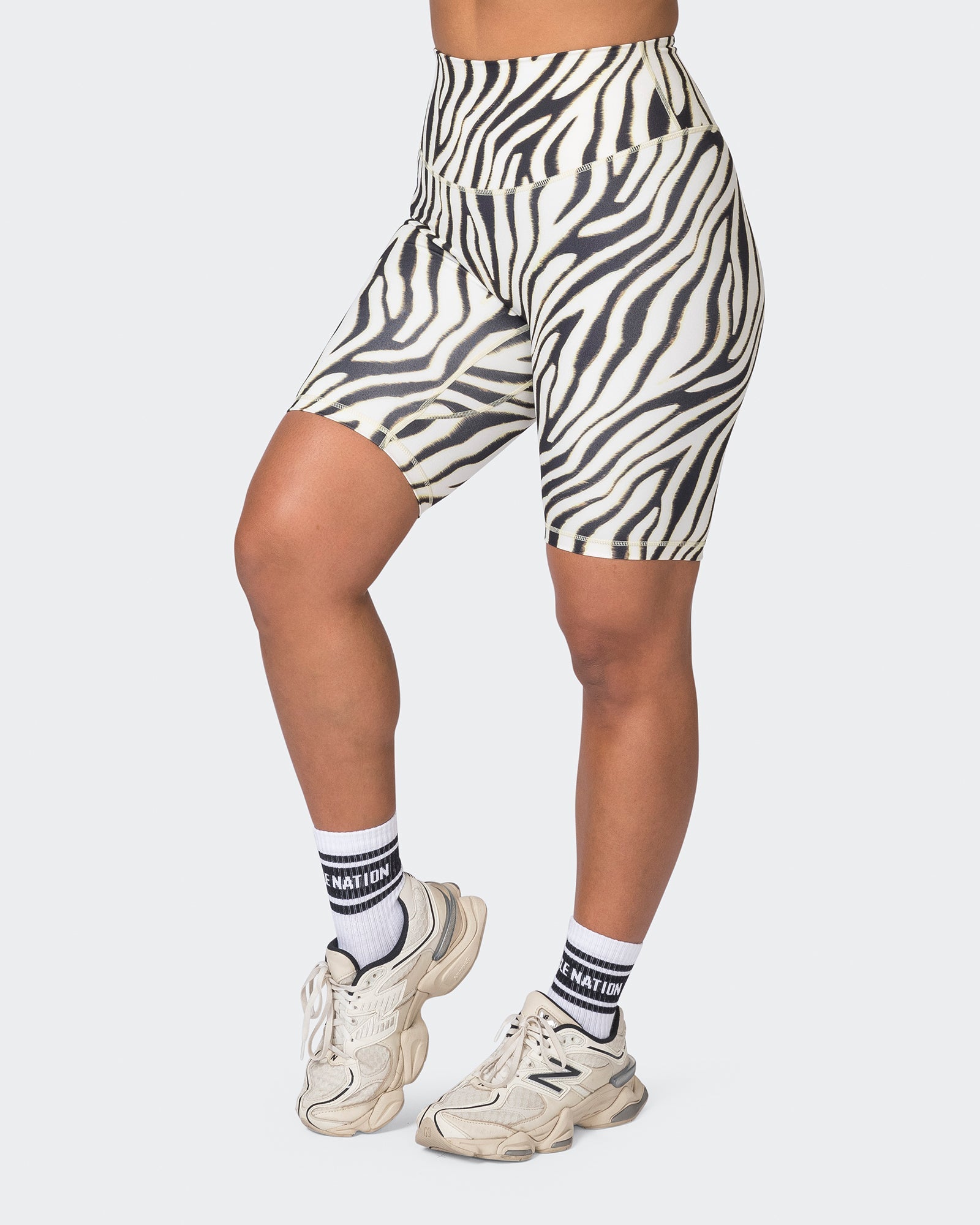 Ultra Everyday Referee Length Shorts - Zebra Print-Shorts-XXS-052312SPCZEBPR-XXS-MNAPPRL24754-3-Muscle Nation
