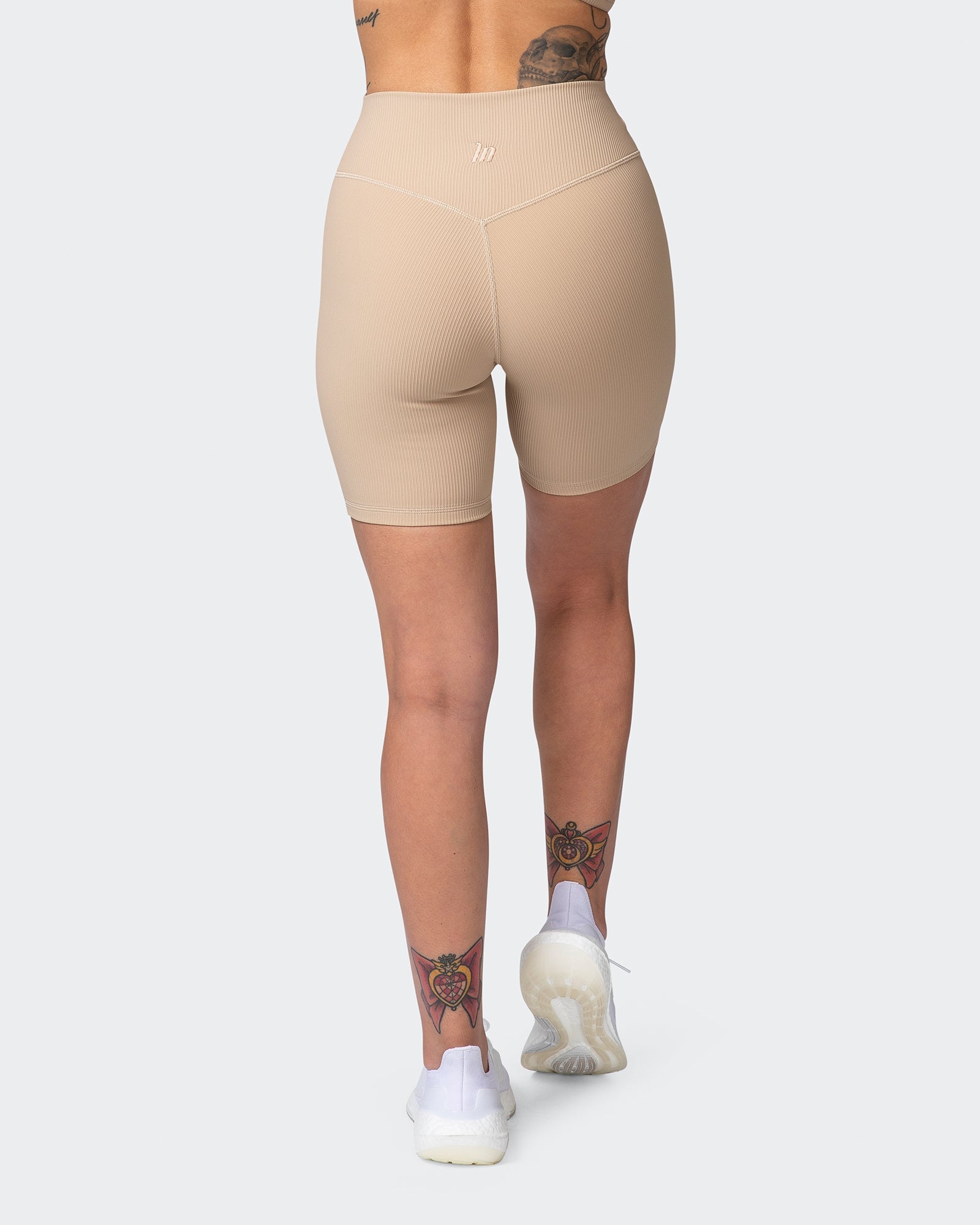 Zero Rise Rib Bike Shorts - Brown Sugar-Shorts-XXS-042204BRSUG-XXS-MNAPPRL14438-6-Muscle Nation