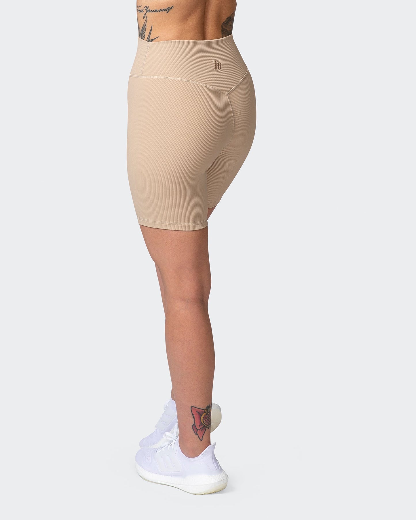 Zero Rise Rib Bike Shorts - Brown Sugar-Shorts-XXS-042204BRSUG-XXS-MNAPPRL14438-5-Muscle Nation