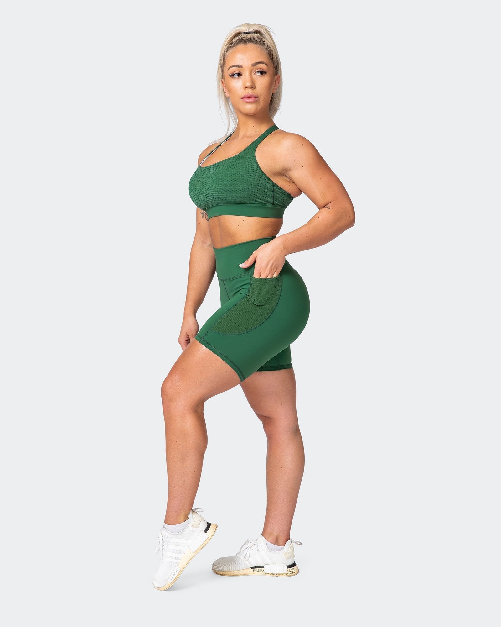 AMRAP Bike Shorts - Fir Green-Shorts-XXS-MNAPPRL9925-MNAPPRL9925-6-Muscle Nation