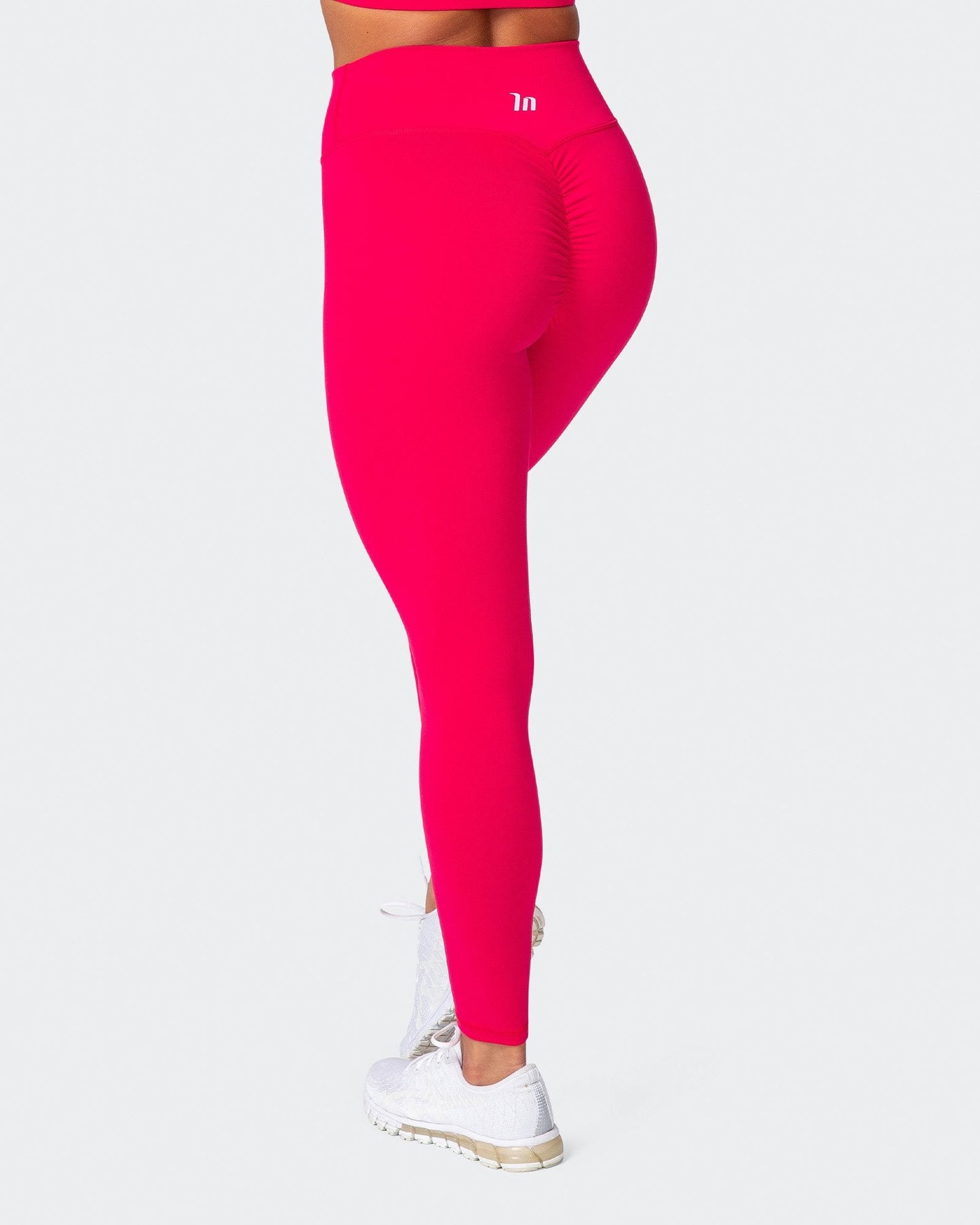 Signature Scrunch Ankle Length Leggings - Hot Pink-Leggings-XXS-MNAPPRL10256-MNAPPRL10256-2-Muscle Nation