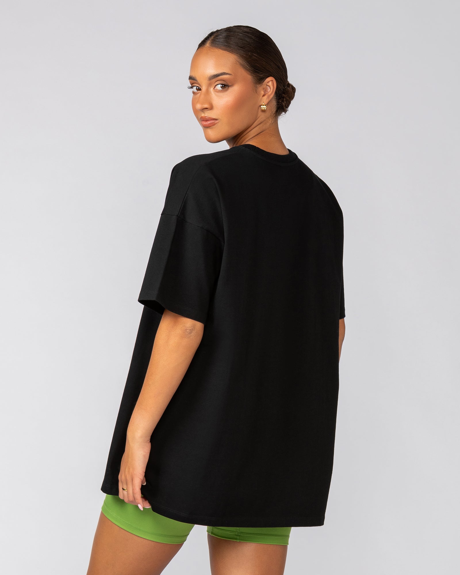 Athletics Oversized Tee - Black-T-Shirts-XXS-022539BLK-XXS-MNAPPRL40786-3-Muscle Nation