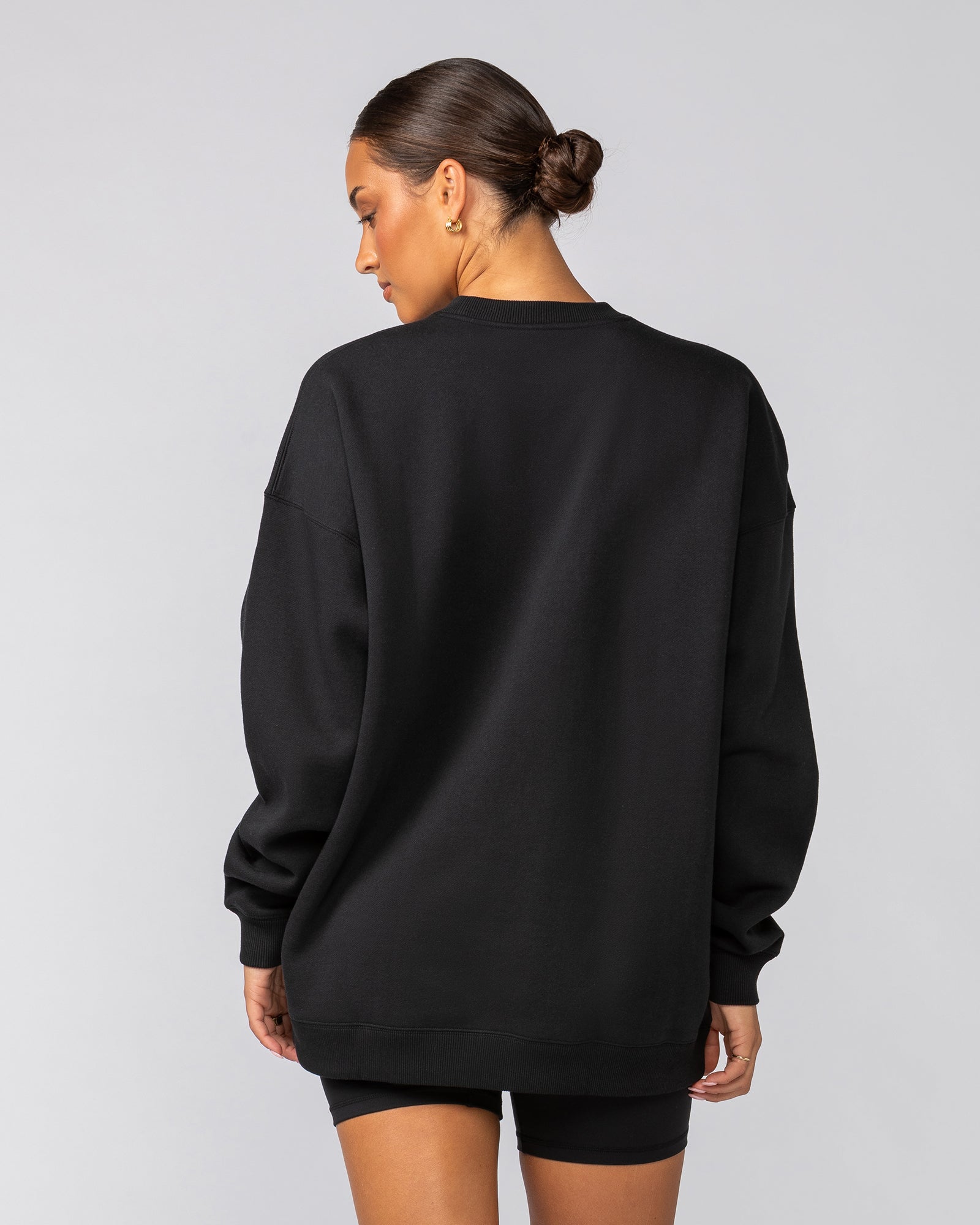 Athletics Oversized Pullover - Black-Jumpers & Hoodies-XXS-042541BLK-XXS-MNAPPRL42269-4-Muscle Nation