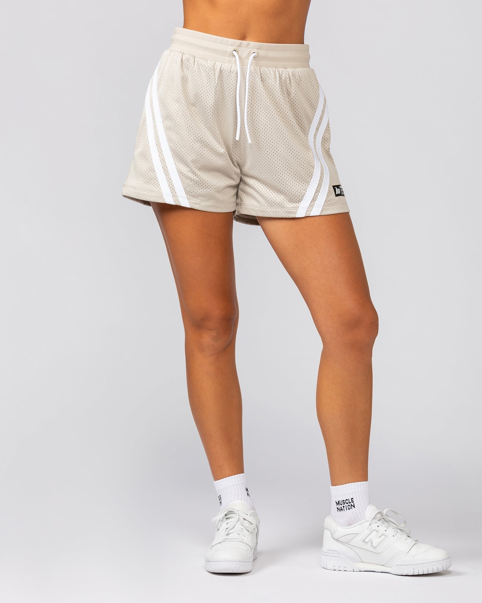 Baller 3" Shorts - Stone-Shorts-XXS-022527STONE-XXS-MNAPPRL42167-2-Muscle Nation