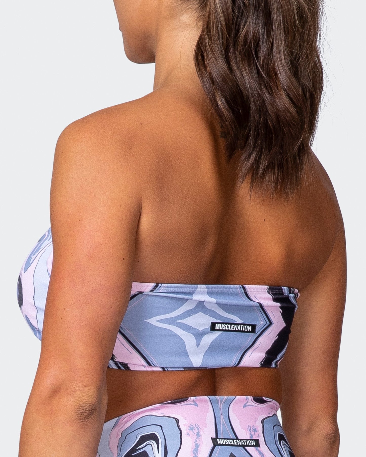 Bandeau - Marble Print-Bralettes-XXS-082103MRBL-XXS-MNAPPRL11327-5-Muscle Nation