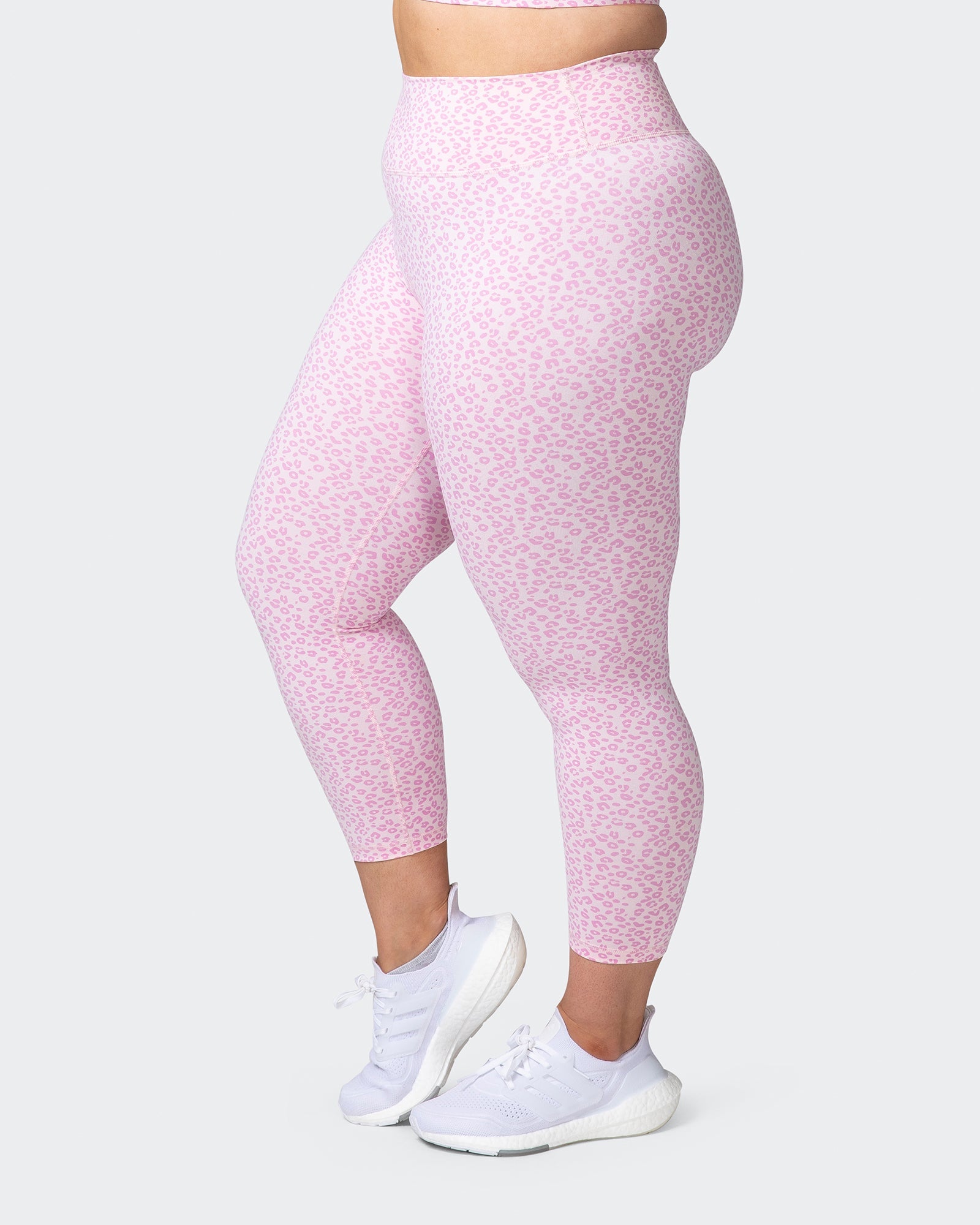 Signature Scrunch 7/8 Leggings - Rose Quartz Mini Cheetah Print-Leggings-XXS-042207RQMCH-XXS-MNAPPRL14564-4-Muscle Nation