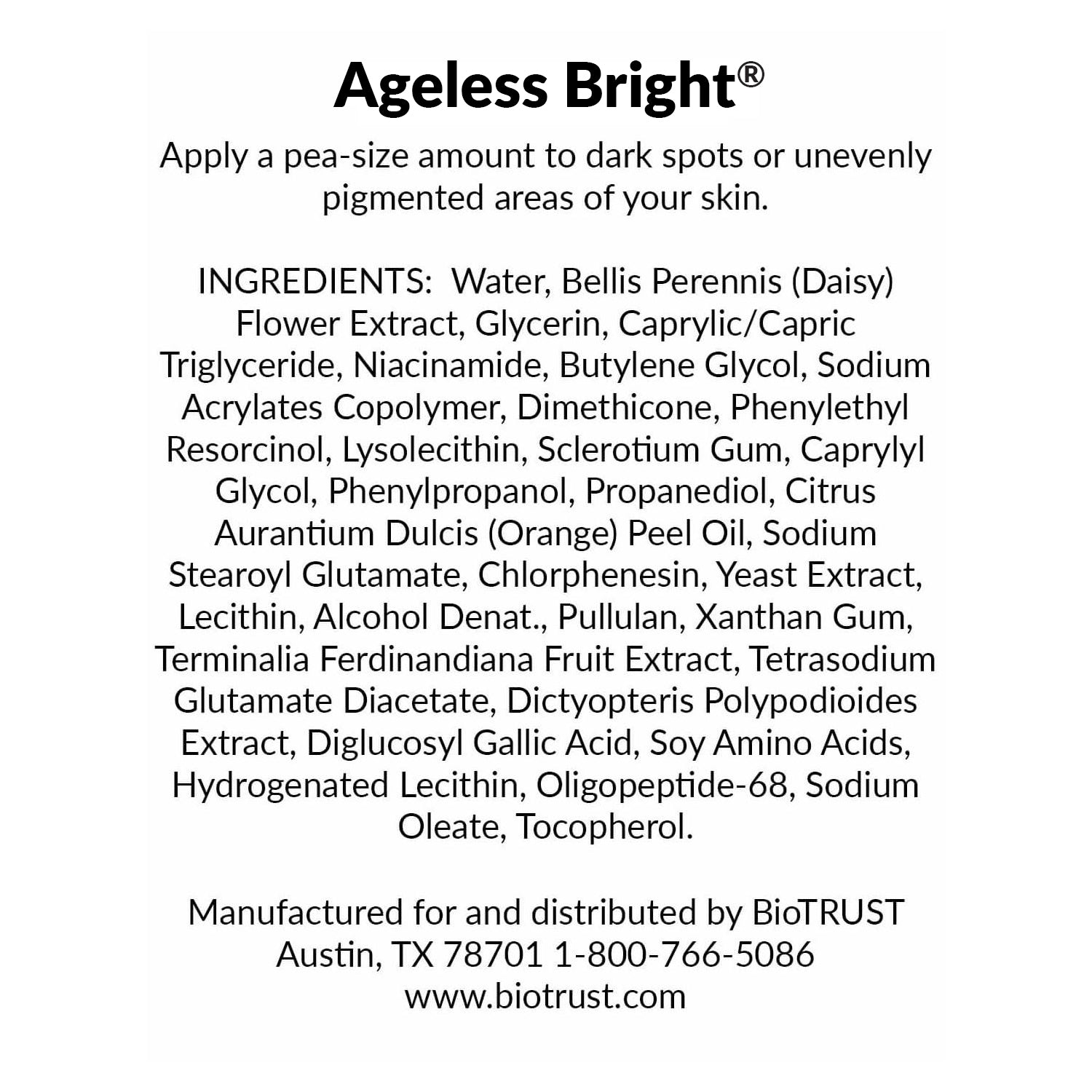 Ageless Bright Ingredients||aria-describedby="text-alternative-bright-suppfacts"