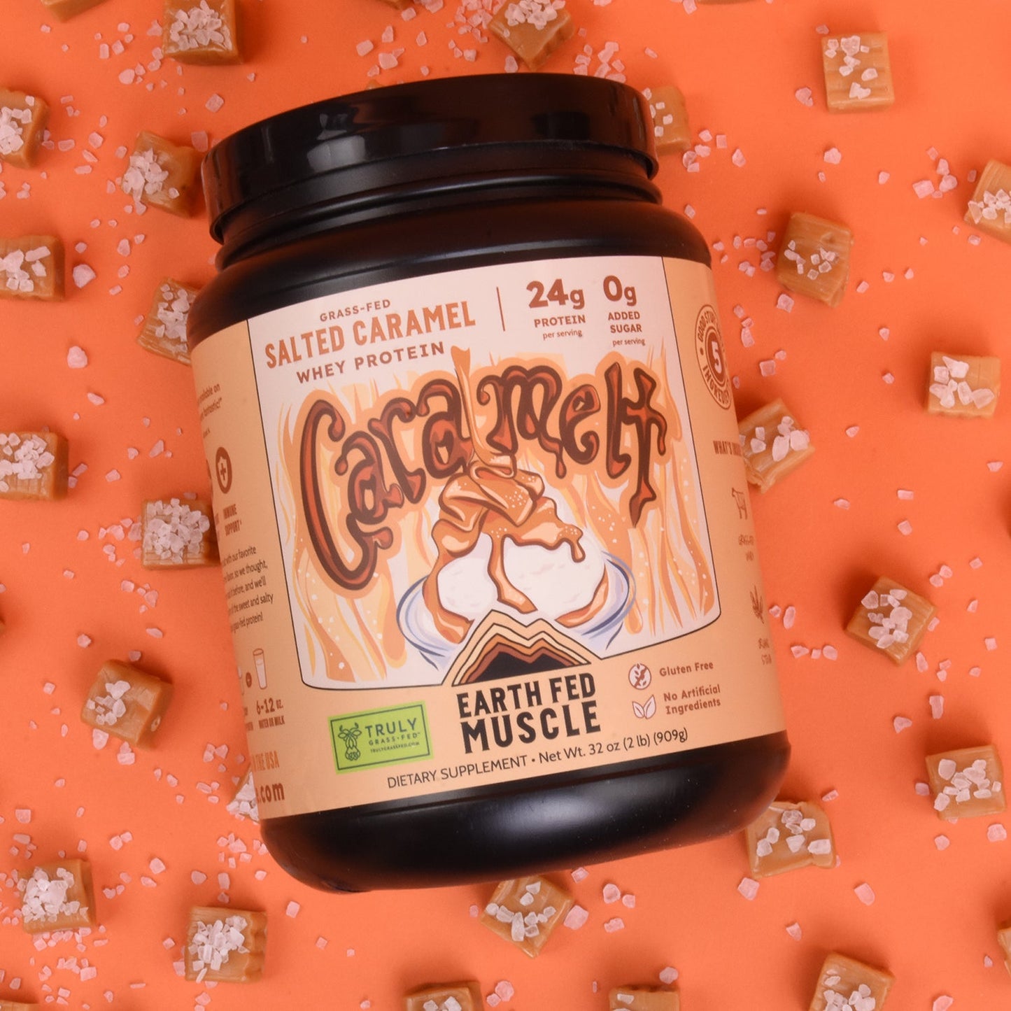 SEASONAL FLAVOR: 'Caramelt' Salted Caramel Grass-Fed Whey Protein