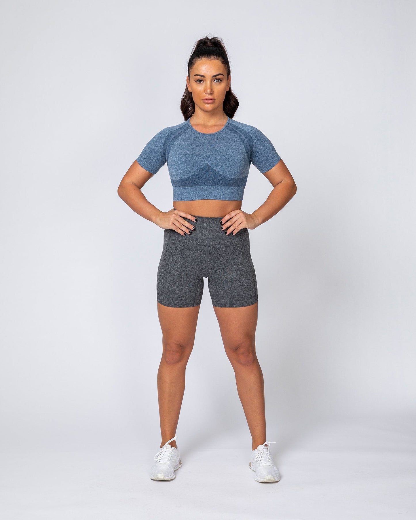 Classic Seamless Tee - Navy Marl-Tops-XS-MNAPPRL9288-MNAPPRL9288-8-Muscle Nation