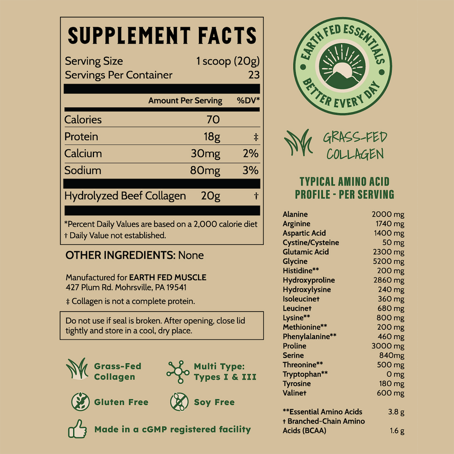 Collagen Peptides, Unflavored (formerly known as The Keystone)