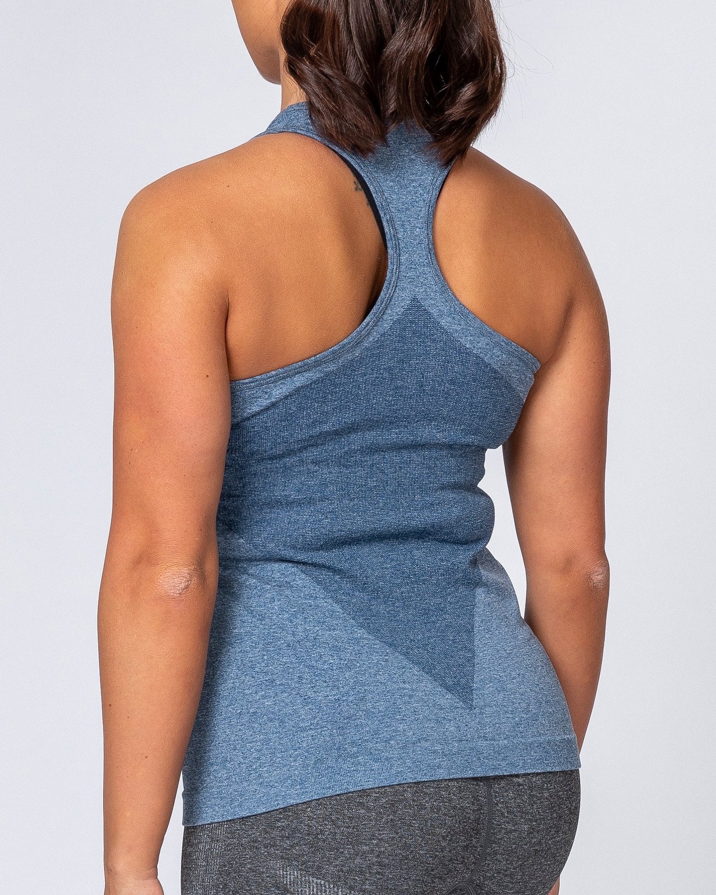 Comfort Seamless Tank - Navy Marl-Tops-XS-MNAPPRL9258-MNAPPRL9258-4-Muscle Nation