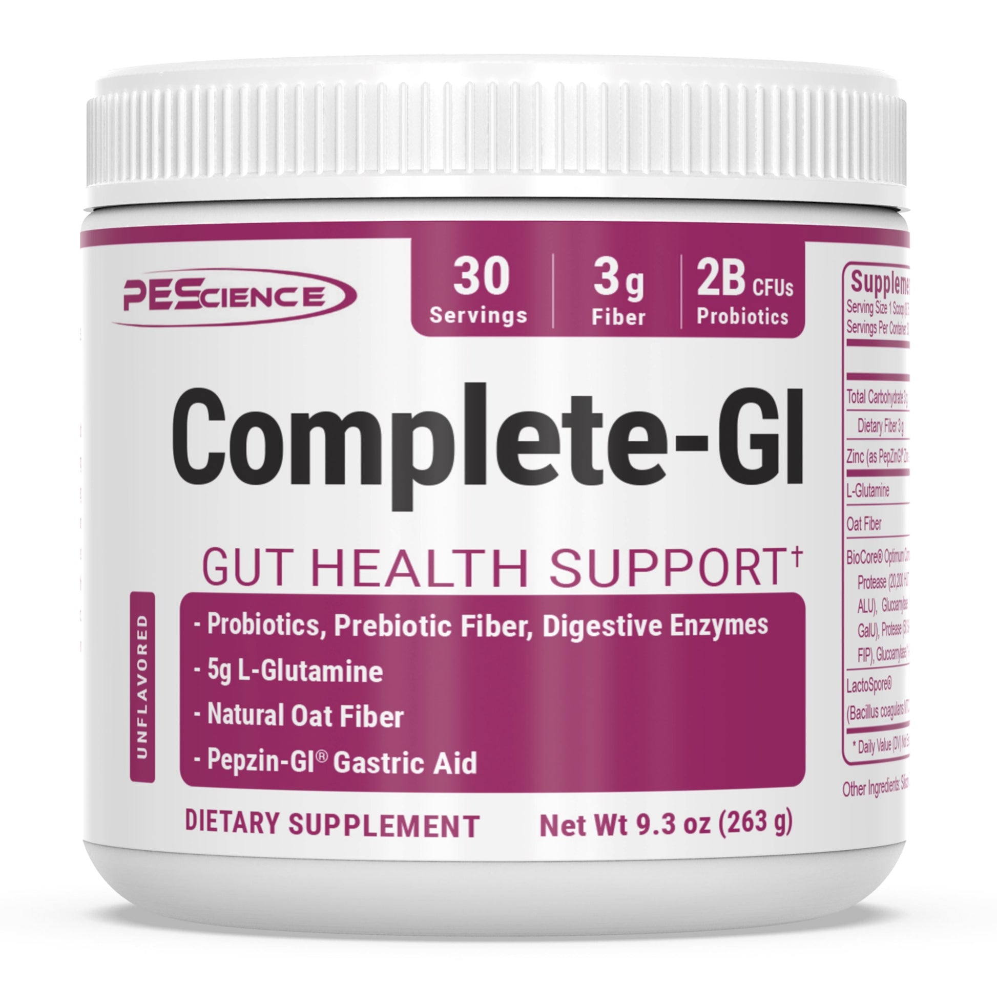 PEScience Complete-GI Gut Health Powder Unflavored 30