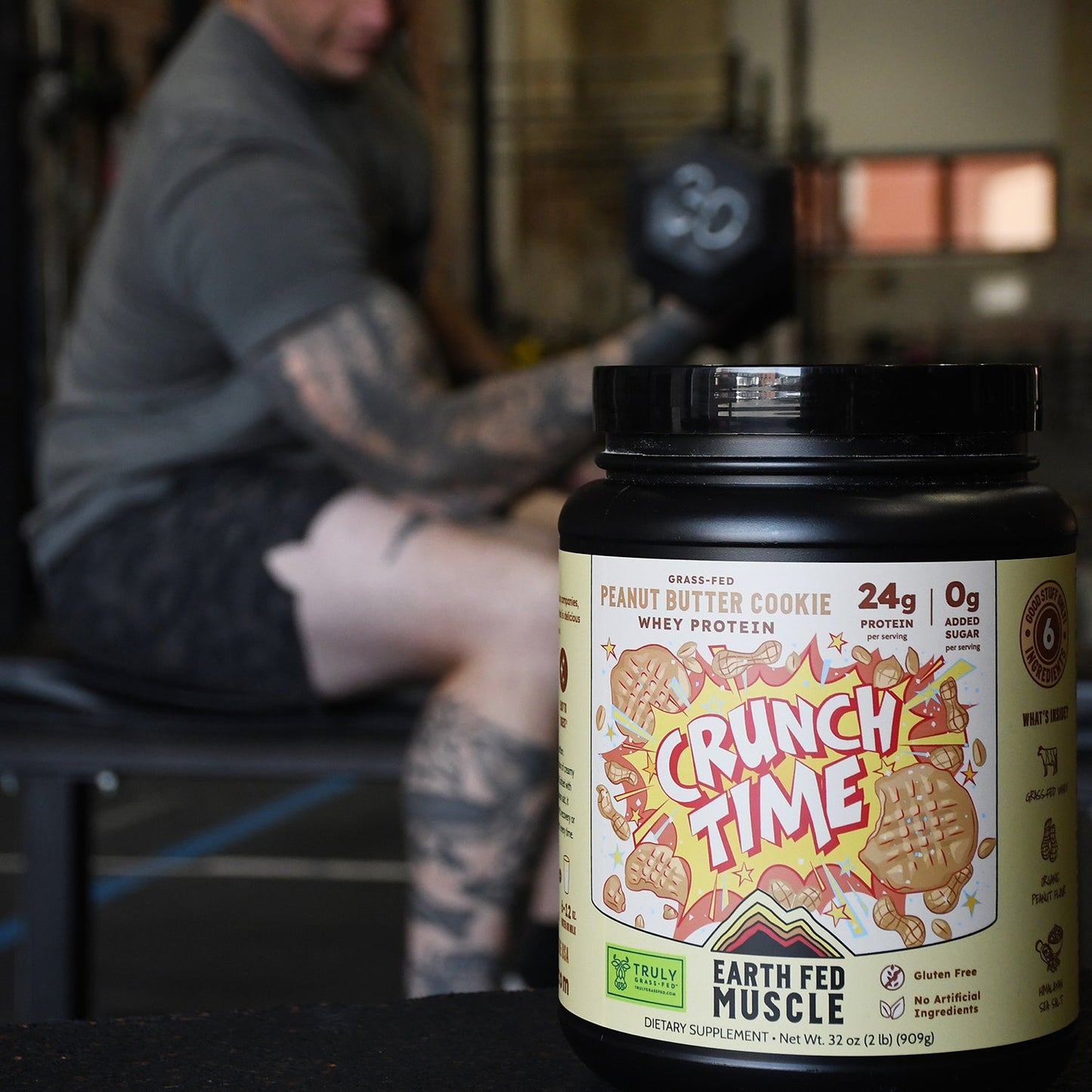 SEASONAL FLAVOR: Crunch Time Peanut Butter Cookie Grass-Fed Whey