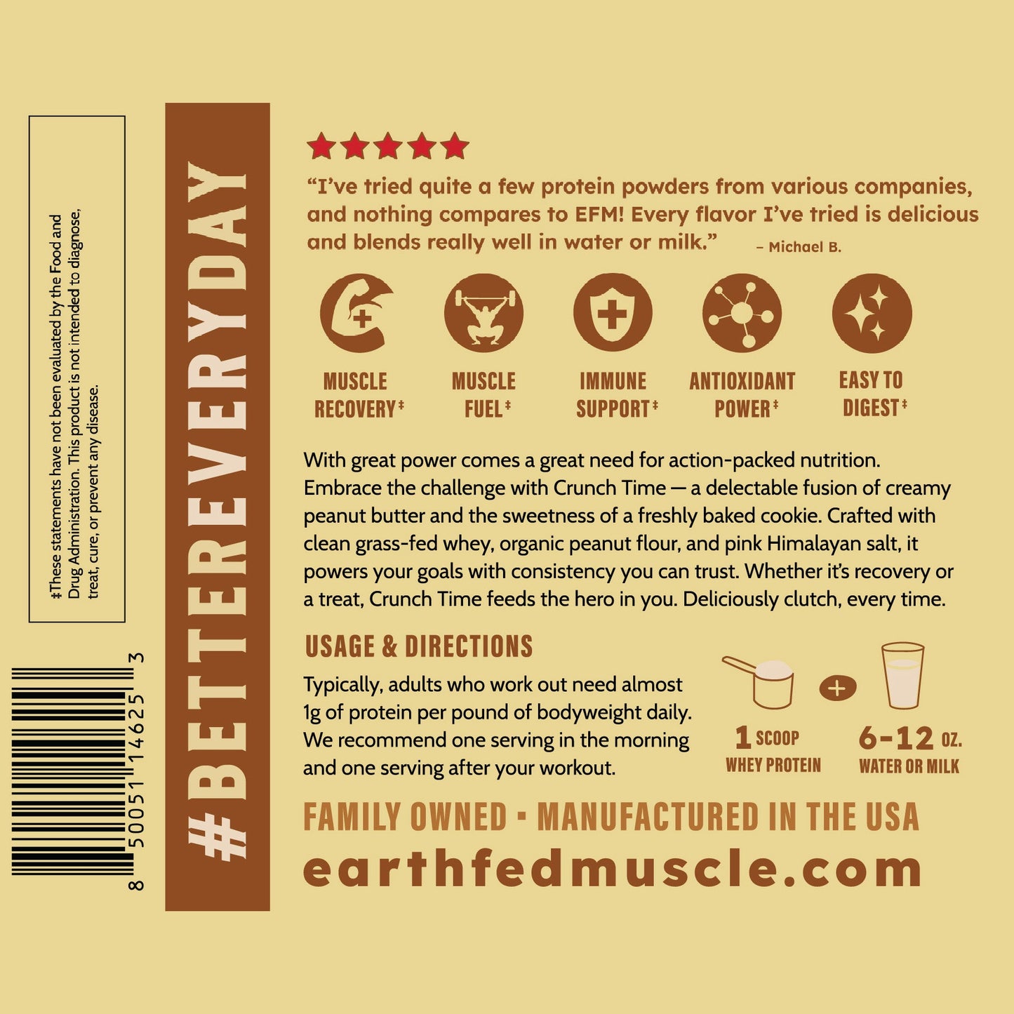 SEASONAL FLAVOR: Crunch Time Peanut Butter Cookie Grass-Fed Whey