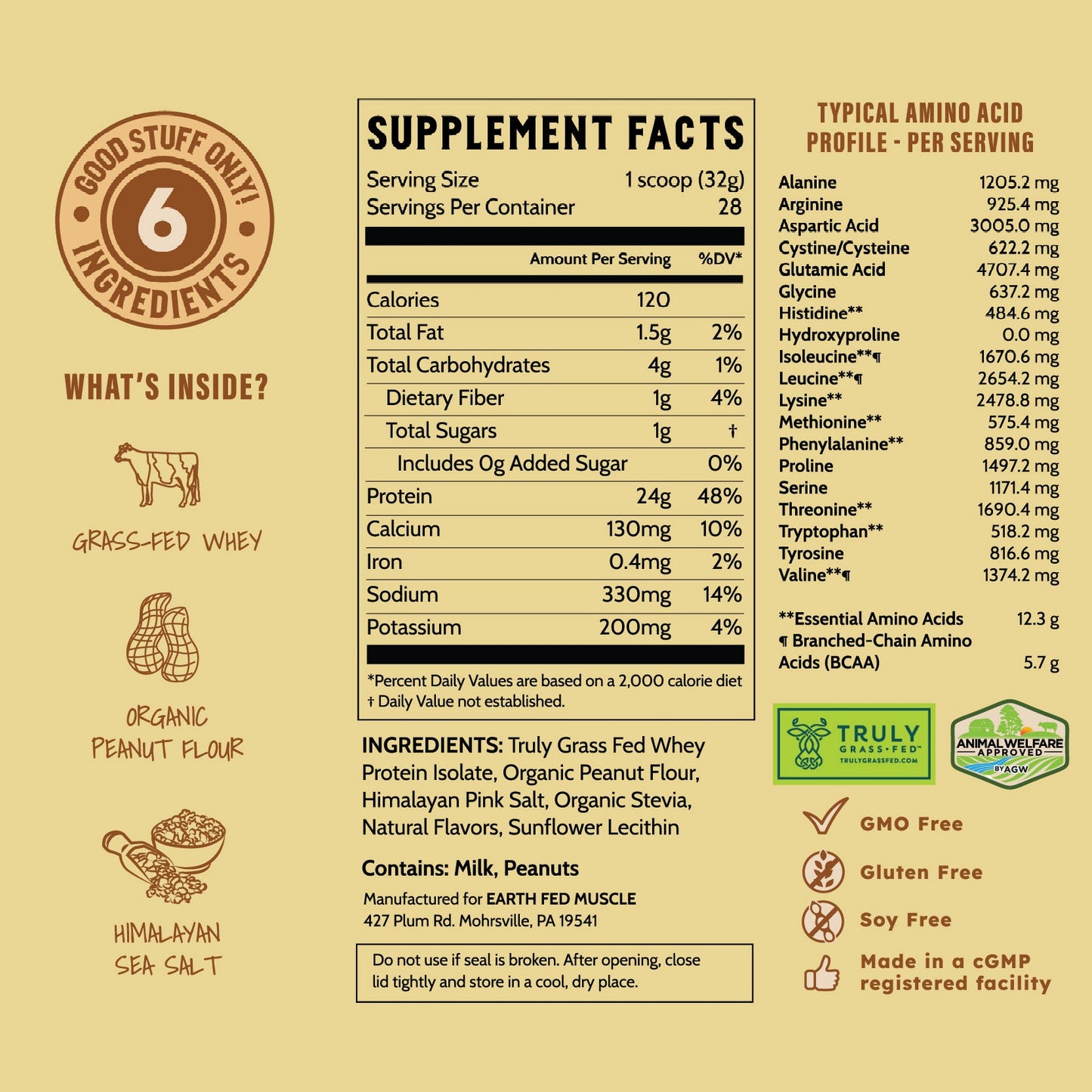 SEASONAL FLAVOR: Crunch Time Peanut Butter Cookie Grass-Fed Whey