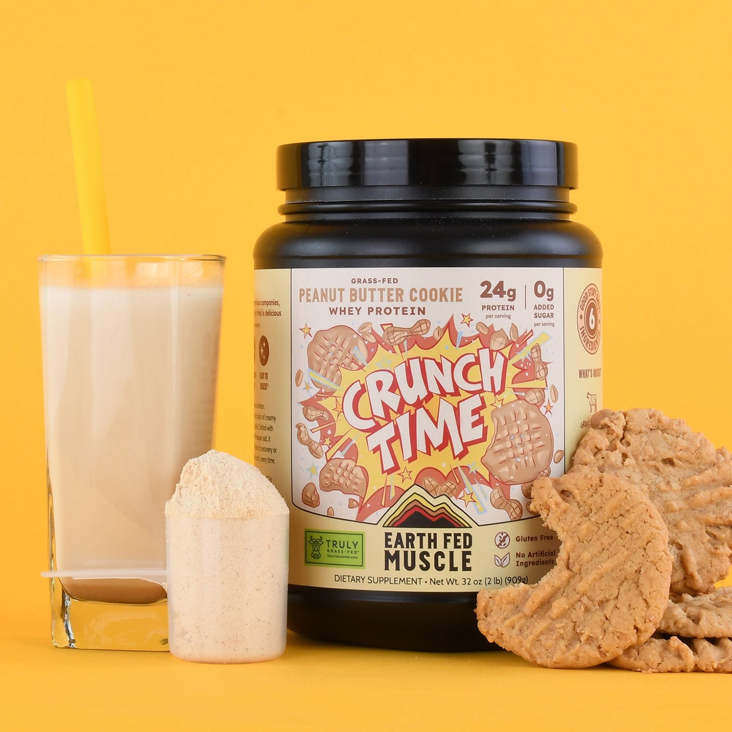 SEASONAL FLAVOR: Crunch Time Peanut Butter Cookie Grass-Fed Whey