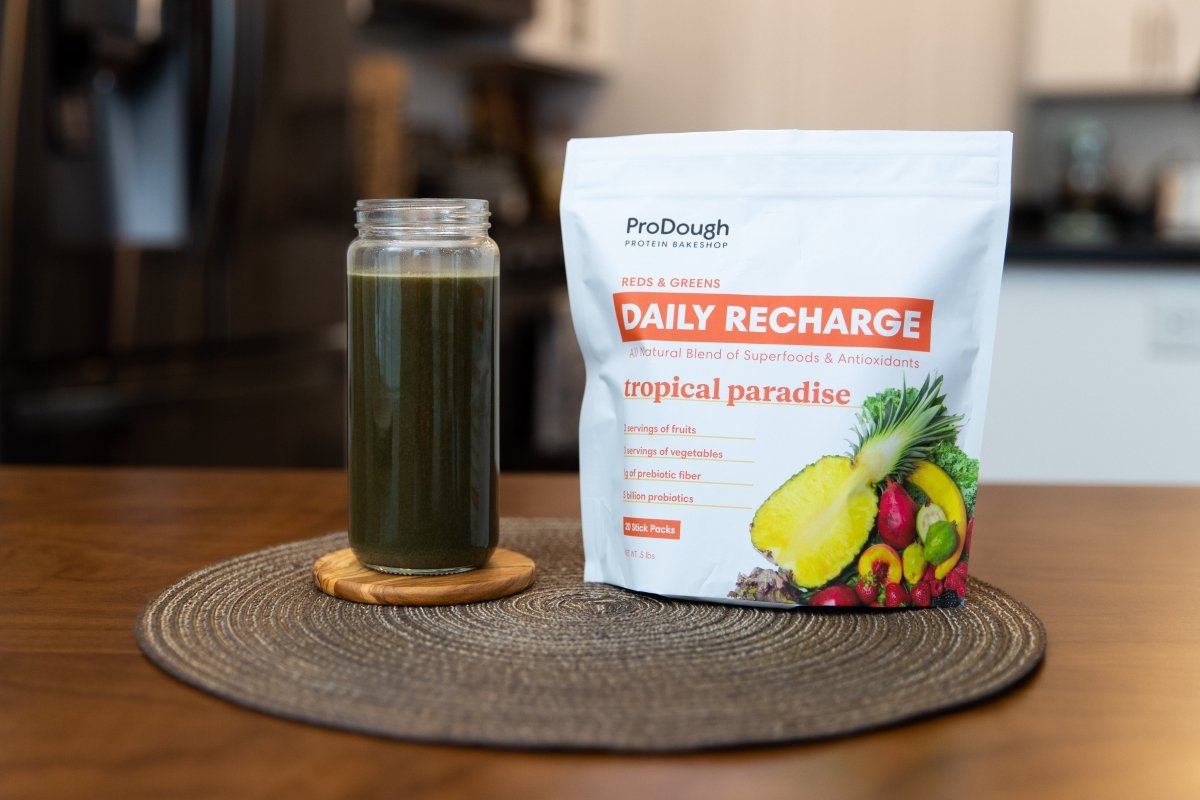 Daily Recharge Reds & Greens Stick Pack Samples - ProDough Protein Bakeshop