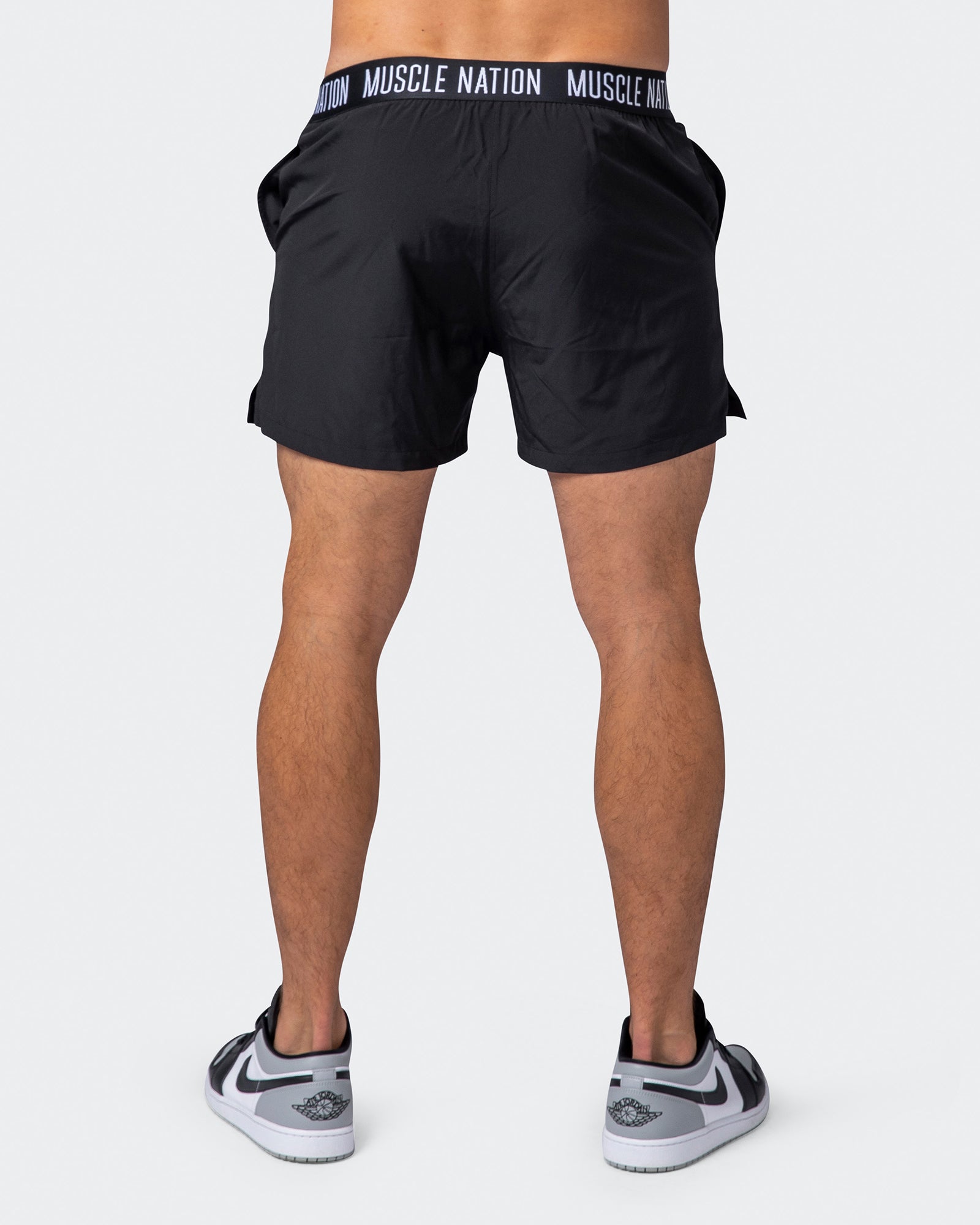 Level Up Training Shorts - Black-Shorts-S-072215BLK-S-MNAPPRL16707-6-Muscle Nation
