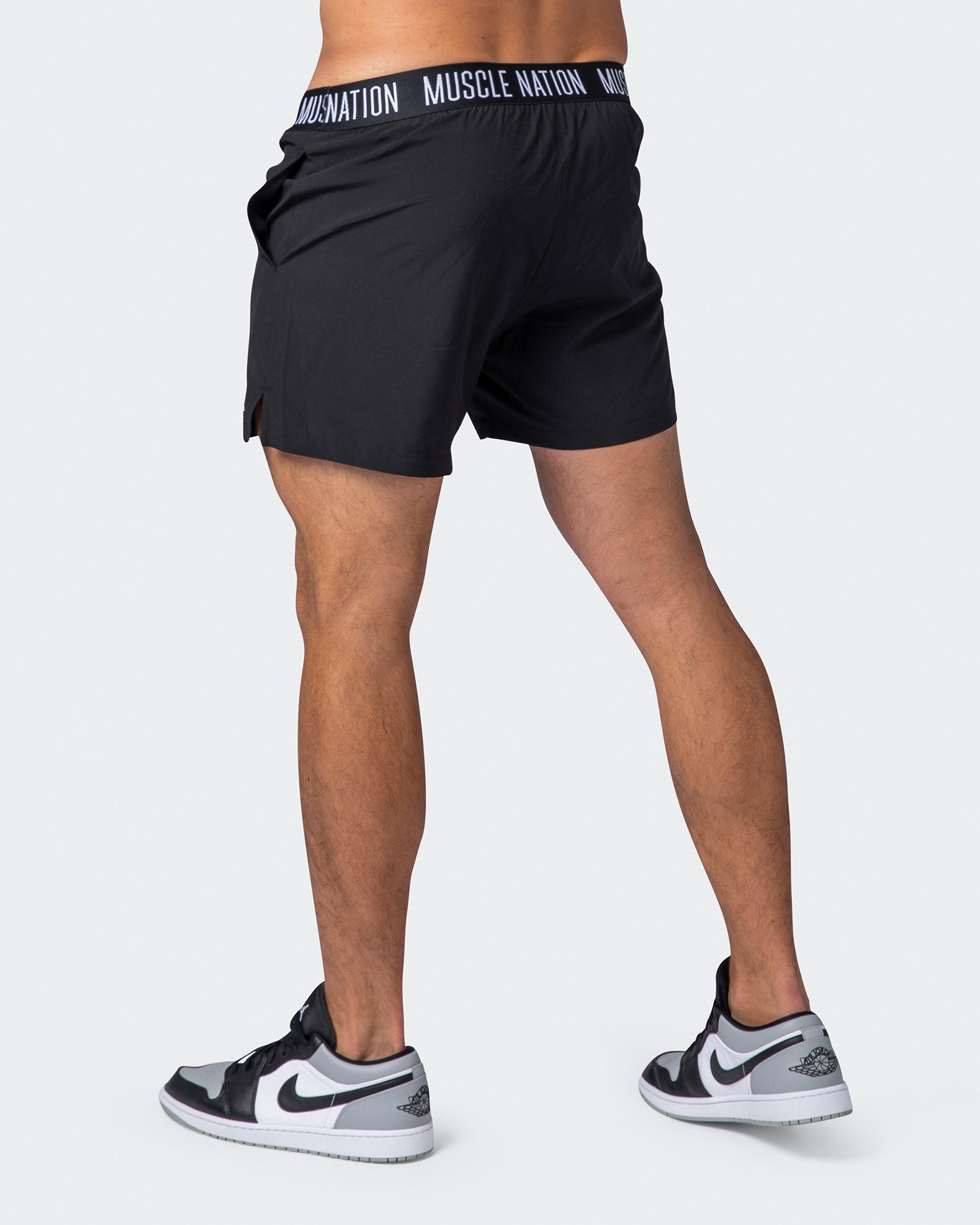 Level Up Training Shorts - Black-Shorts-S-072215BLK-S-MNAPPRL16707-5-Muscle Nation