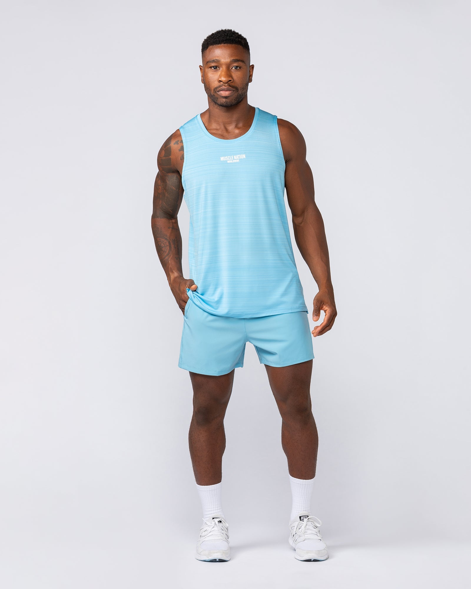 Function 4" Shorts - Mid Blue-Shorts-S-032533MIDBLUE-S-MNAPPRL41139-5-Muscle Nation