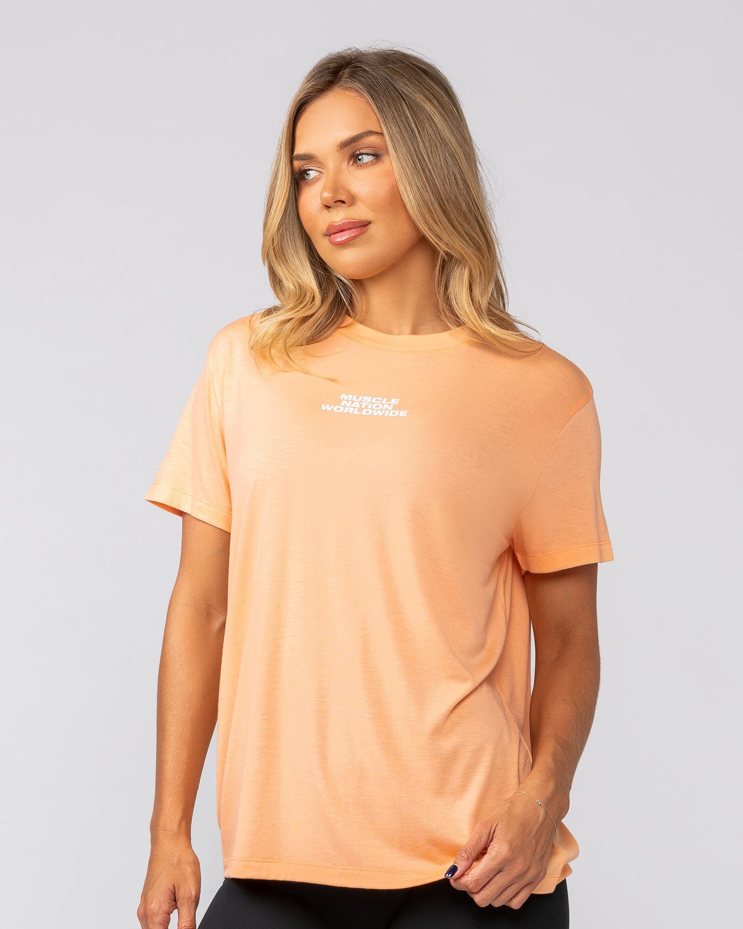 Global Training Tee - Melon-T-Shirts-XXS-022534MEL-XXS-MNAPPRL40873-3-Muscle Nation