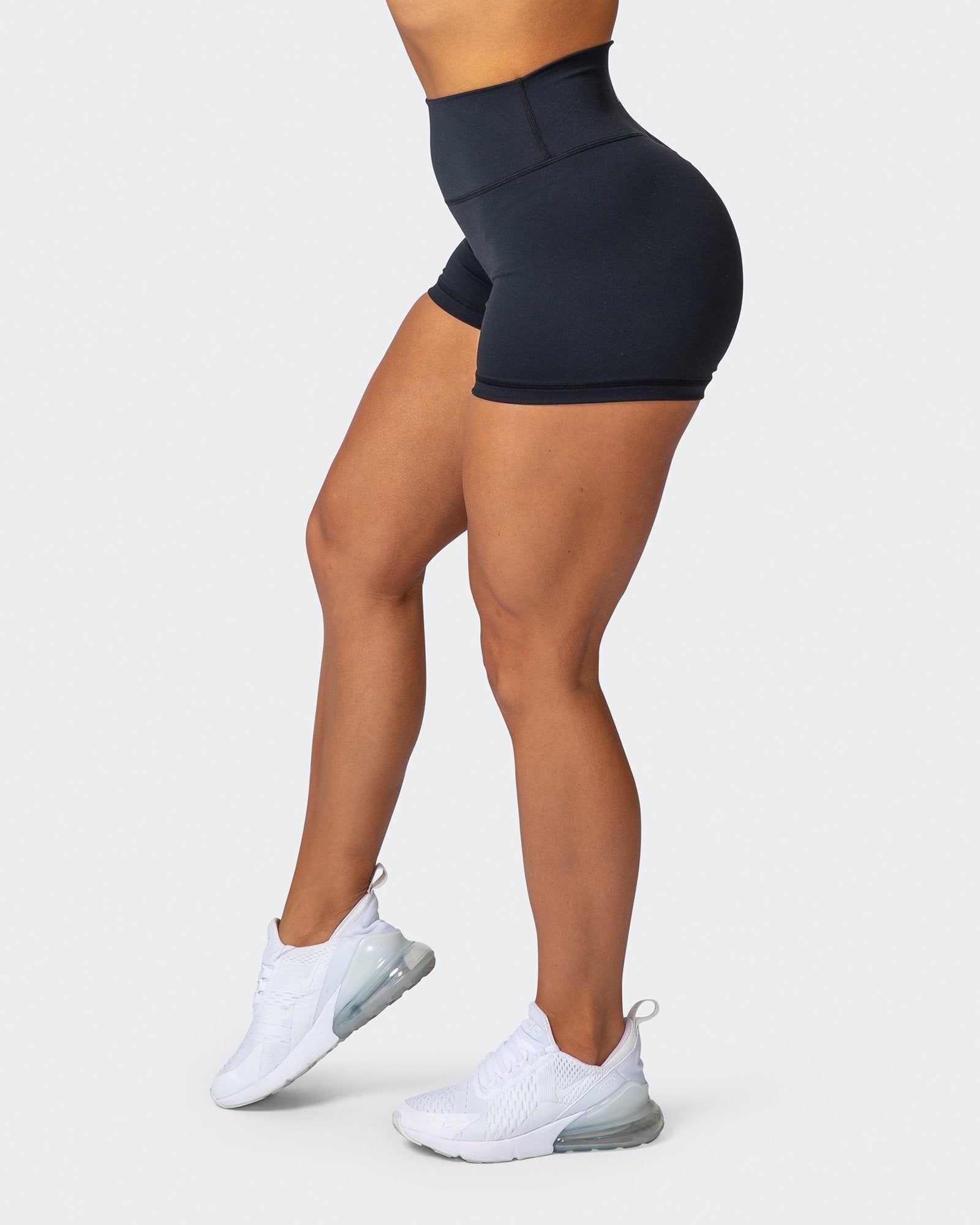Signature Scrunch Booty Shorts - Black-Shorts-XXS-MNAPPRL7701-MNAPPRL7701-3-Muscle Nation